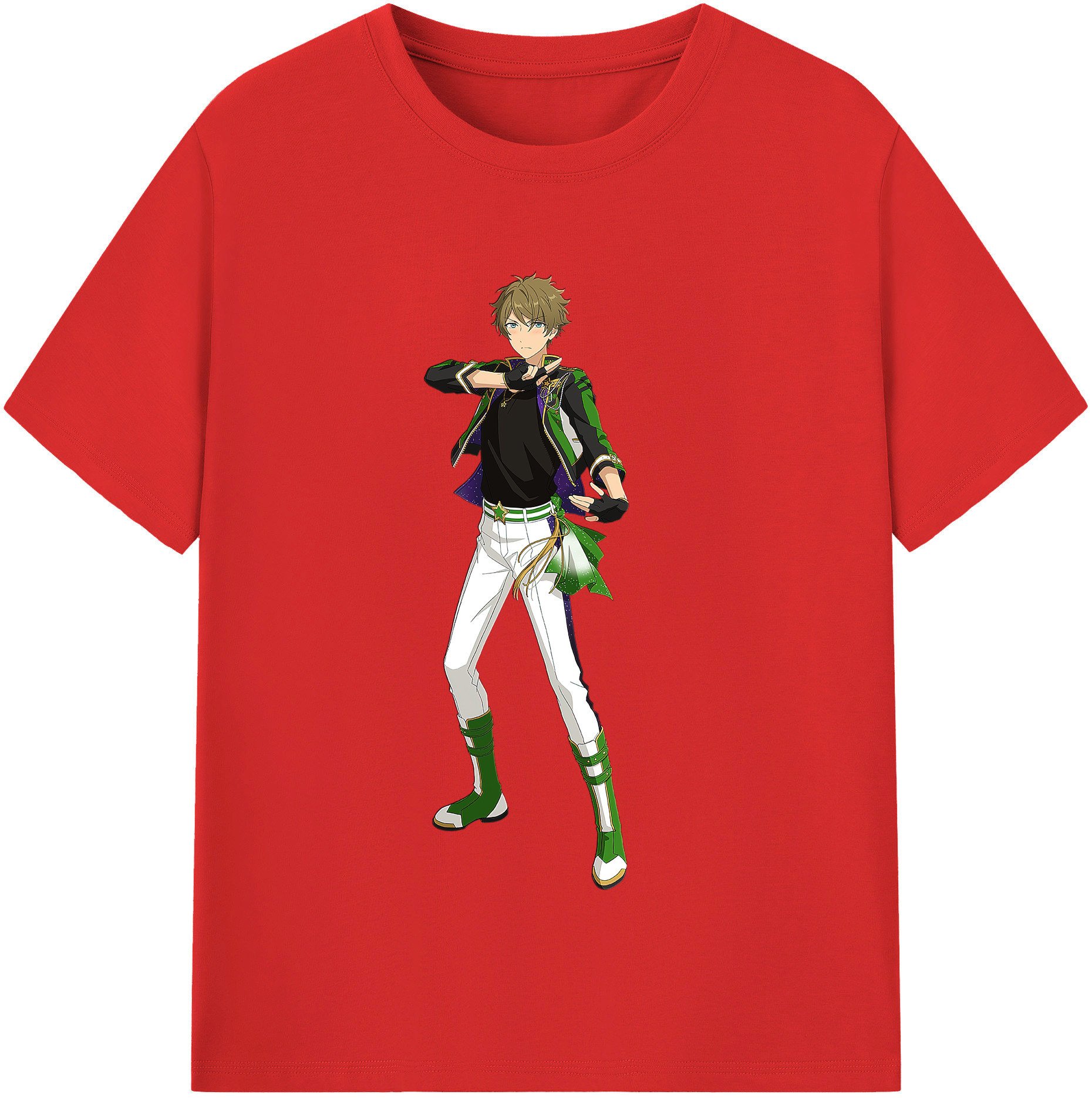 （画像用） あんさんぶるスターズ! Ensemble Stars レディースカジュアルプリントTシャツ（綿100％）