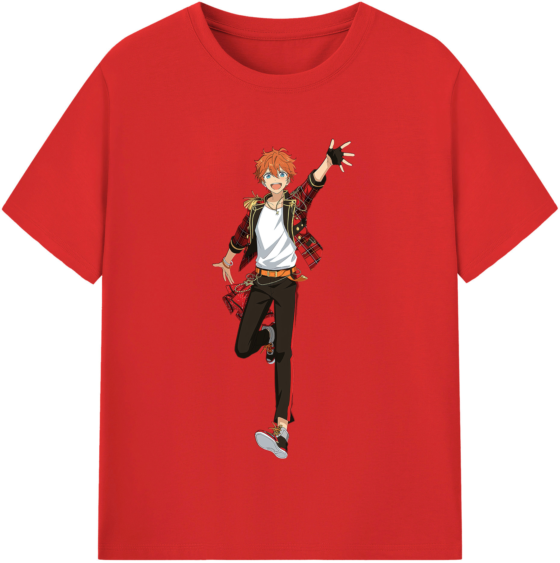 （画像用） あんさんぶるスターズ! Ensemble Stars レディースカジュアルプリントTシャツ（綿100％）