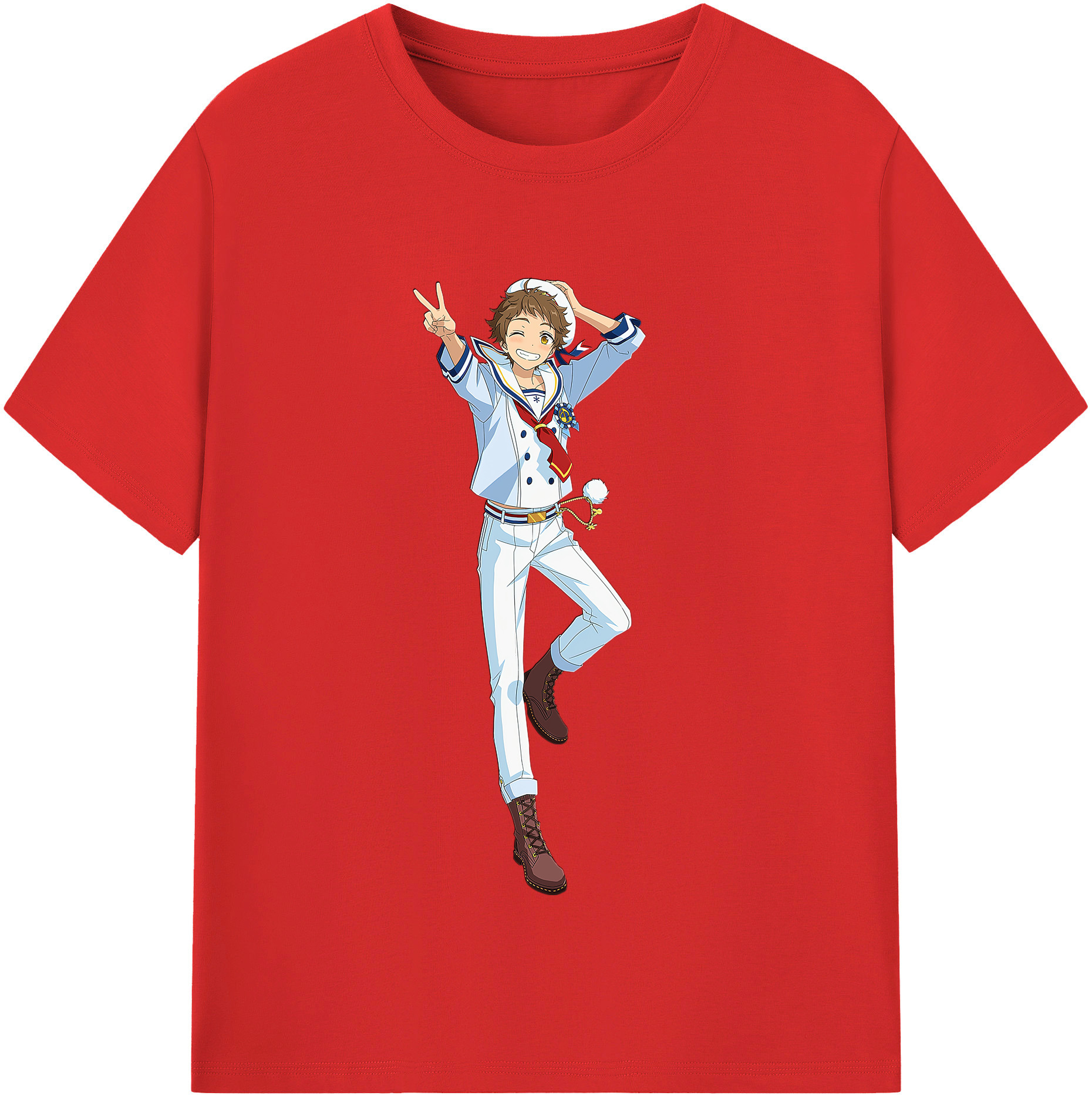 （画像用） あんさんぶるスターズ! Ensemble Stars レディースカジュアルプリントTシャツ（綿100％）