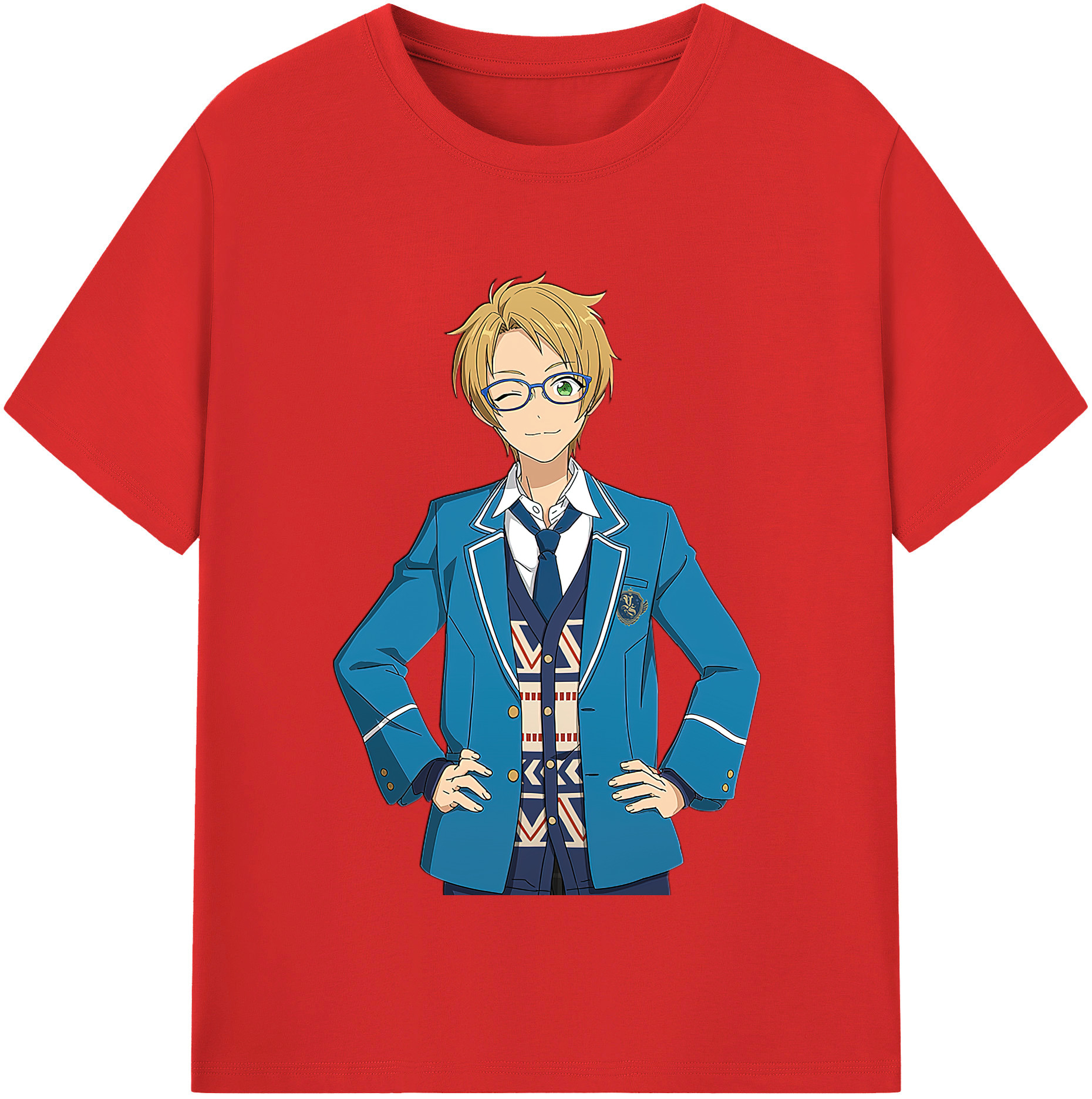 （画像用） あんさんぶるスターズ! Ensemble Stars レディースカジュアルプリントTシャツ（綿100％）