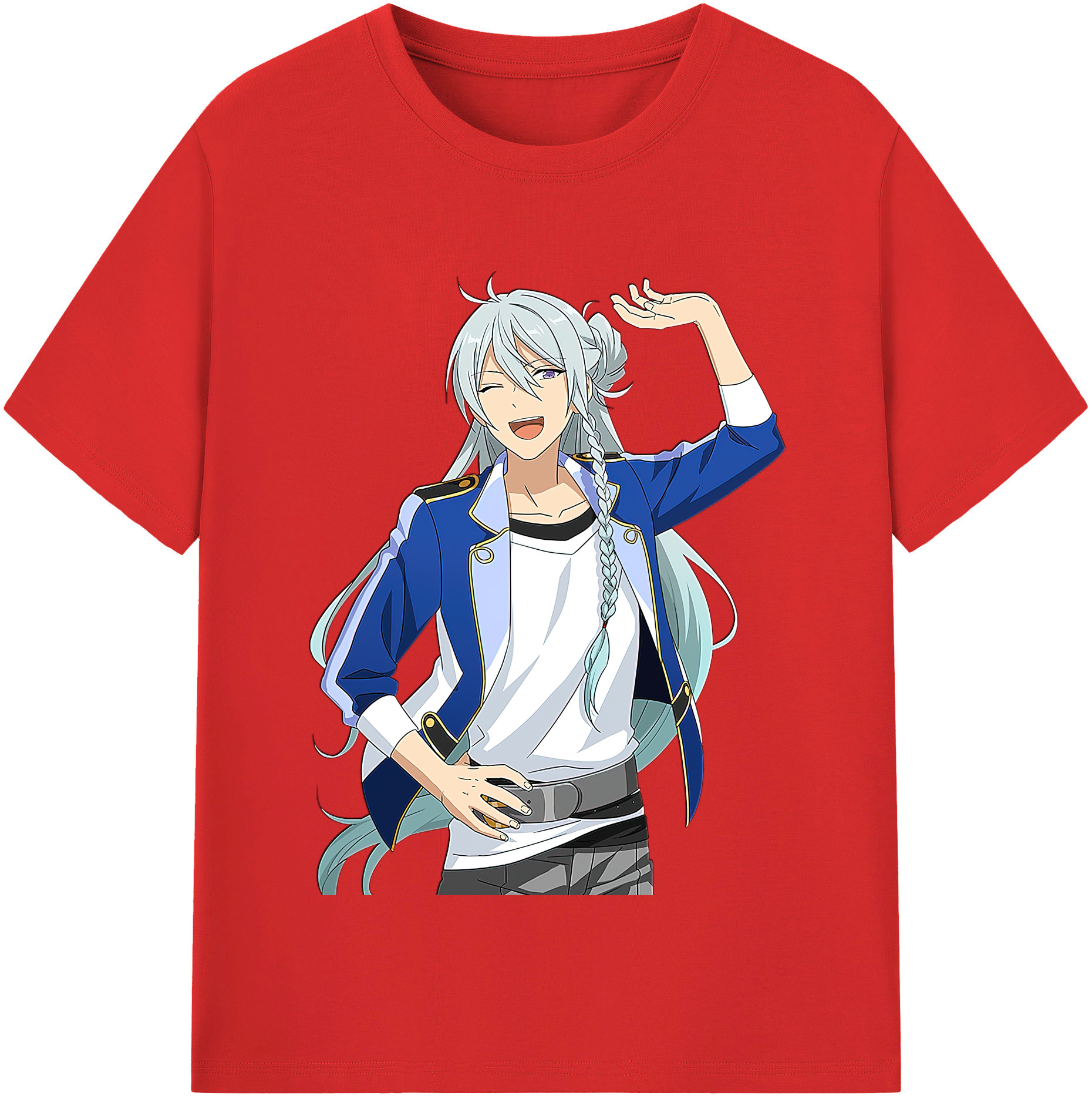 （画像用） あんさんぶるスターズ! Ensemble Stars レディースカジュアルプリントTシャツ（綿100％）