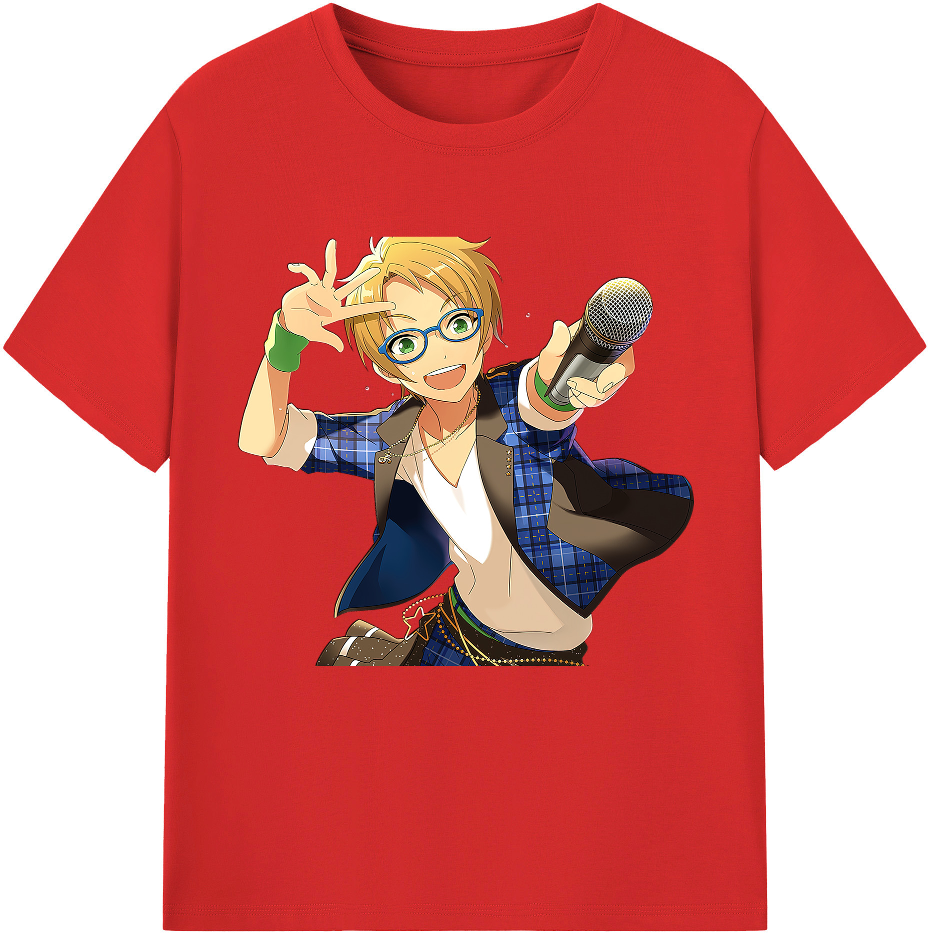 （画像用） あんさんぶるスターズ! Ensemble Stars レディースカジュアルプリントTシャツ（綿100％）