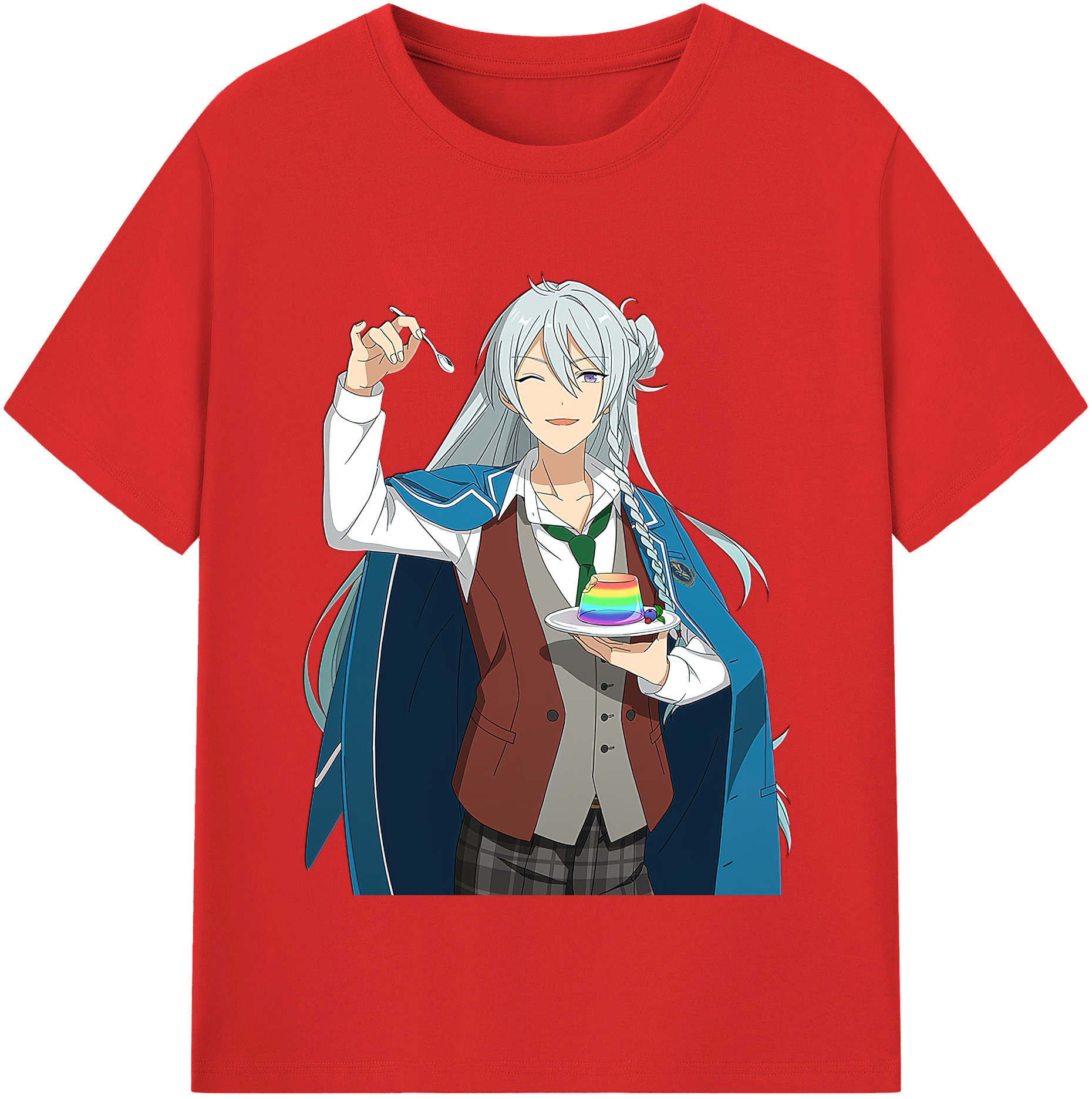 （画像用） あんさんぶるスターズ! Ensemble Stars レディースカジュアルプリントTシャツ（綿100％）