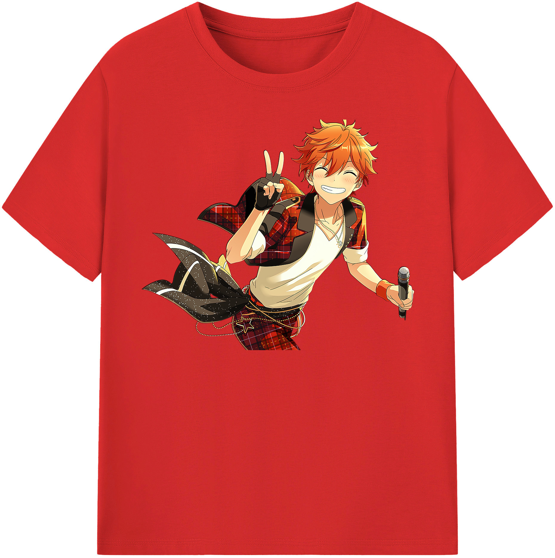 （画像用） あんさんぶるスターズ! Ensemble Stars レディースカジュアルプリントTシャツ（綿100％）
