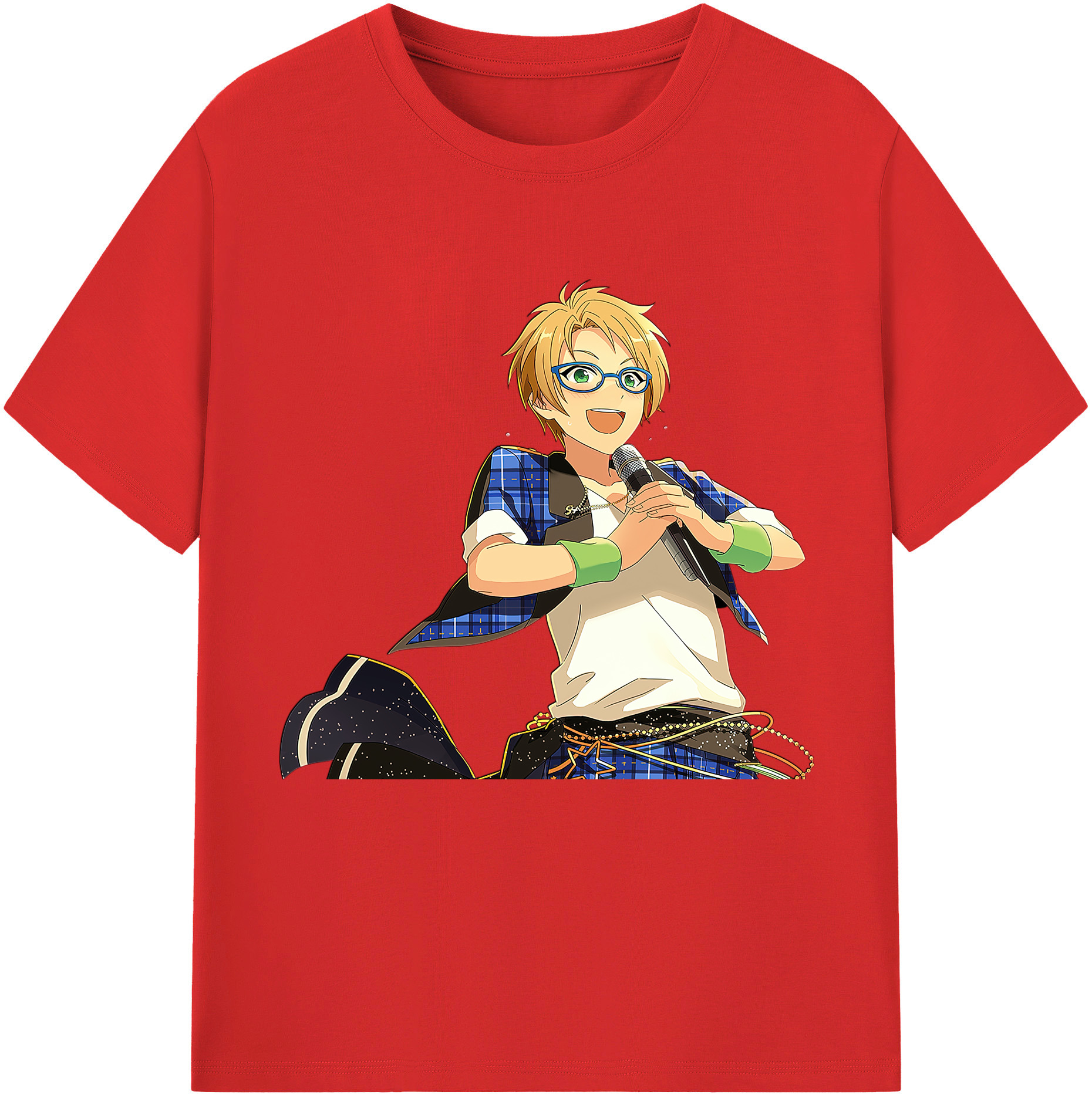 （画像用） あんさんぶるスターズ! Ensemble Stars レディースカジュアルプリントTシャツ（綿100％）