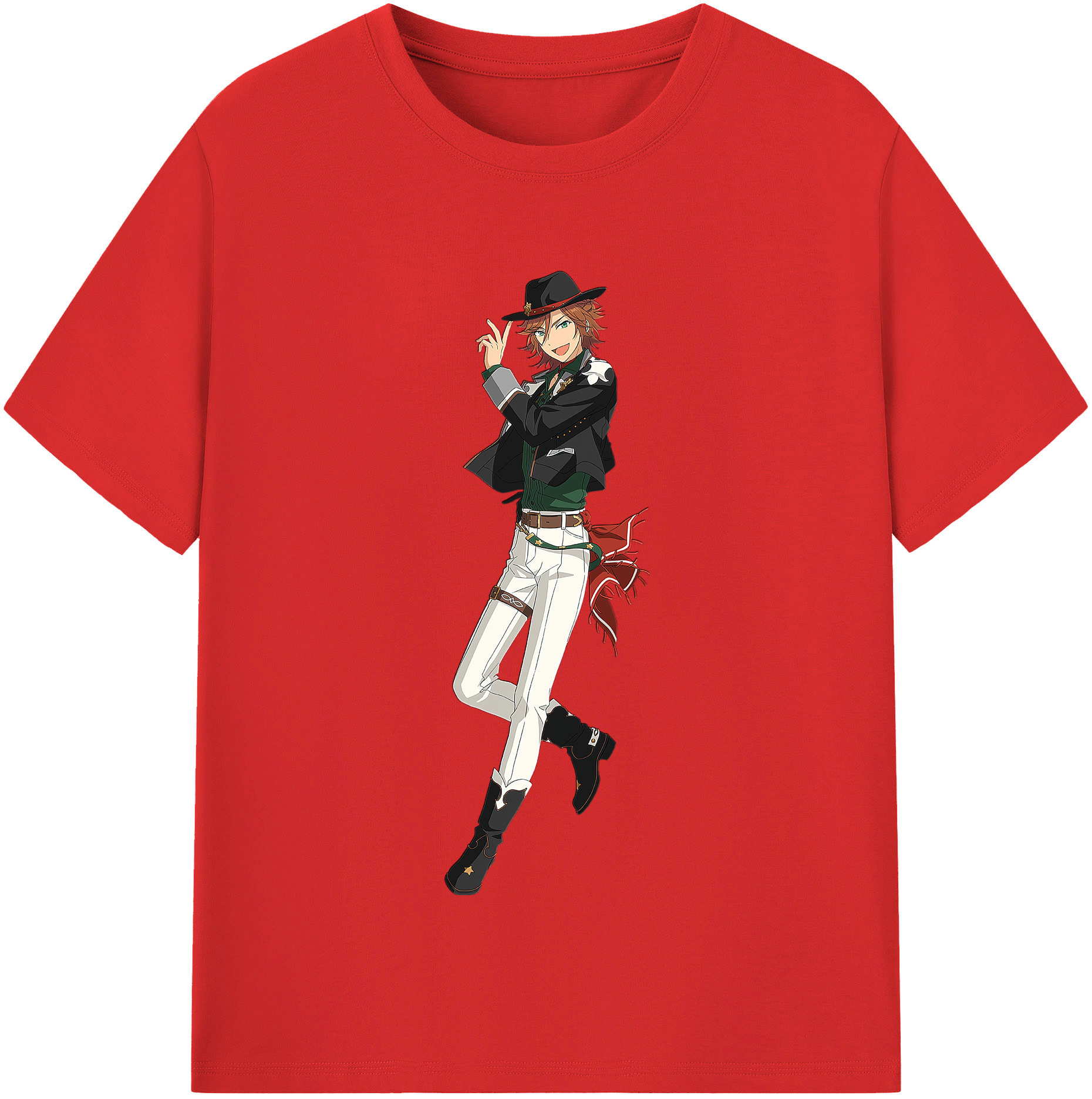 （画像用） あんさんぶるスターズ! Ensemble Stars レディースカジュアルプリントTシャツ（綿100％）