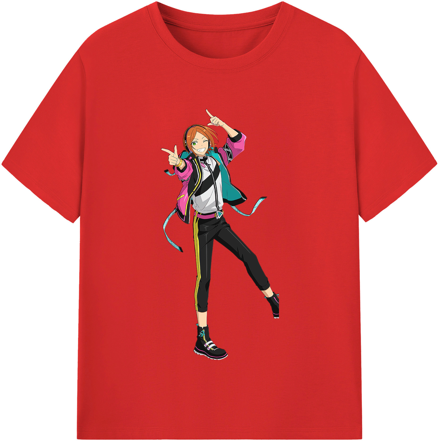 （画像用） あんさんぶるスターズ! Ensemble Stars レディースカジュアルプリントTシャツ（綿100％）