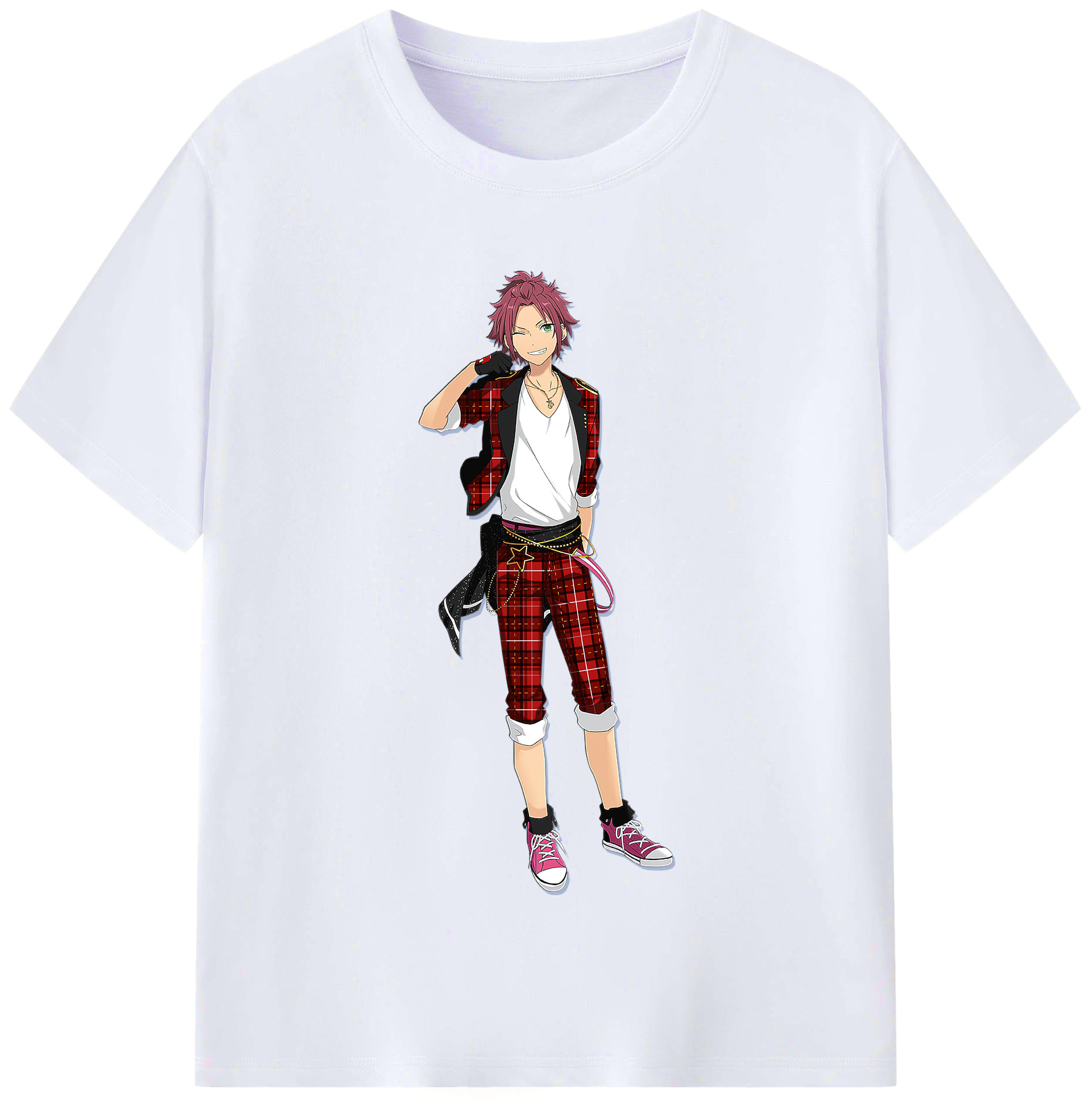 （画像用） あんさんぶるスターズ! Ensemble Stars レディースカジュアルプリントTシャツ（綿100％）