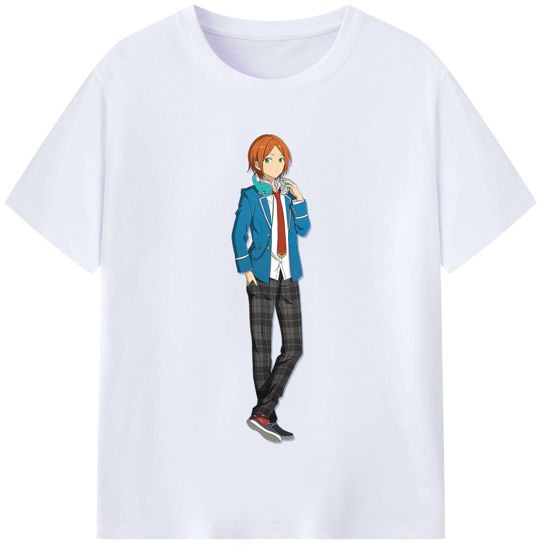 （画像用） あんさんぶるスターズ! Ensemble Stars レディースカジュアルプリントTシャツ（綿100％）