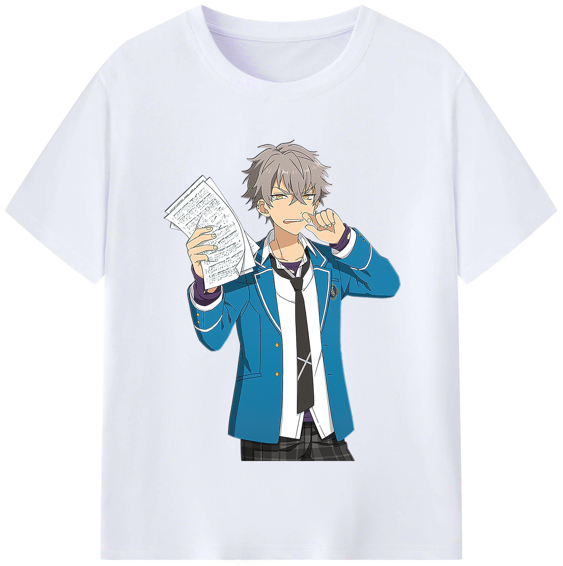 （画像用） あんさんぶるスターズ! Ensemble Stars レディースカジュアルプリントTシャツ（綿100％）