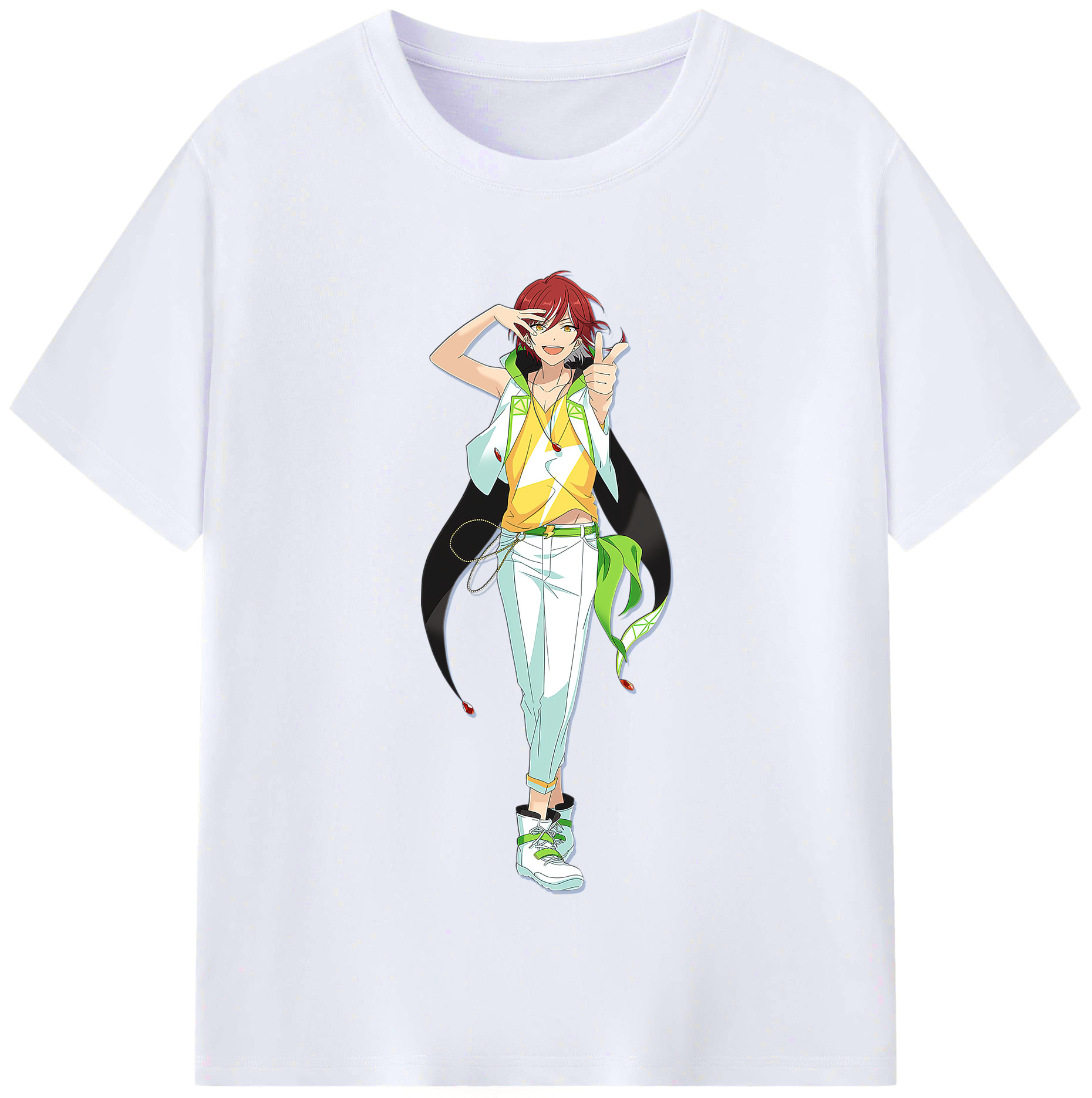 （画像用） あんさんぶるスターズ! Ensemble Stars レディースカジュアルプリントTシャツ（綿100％）
