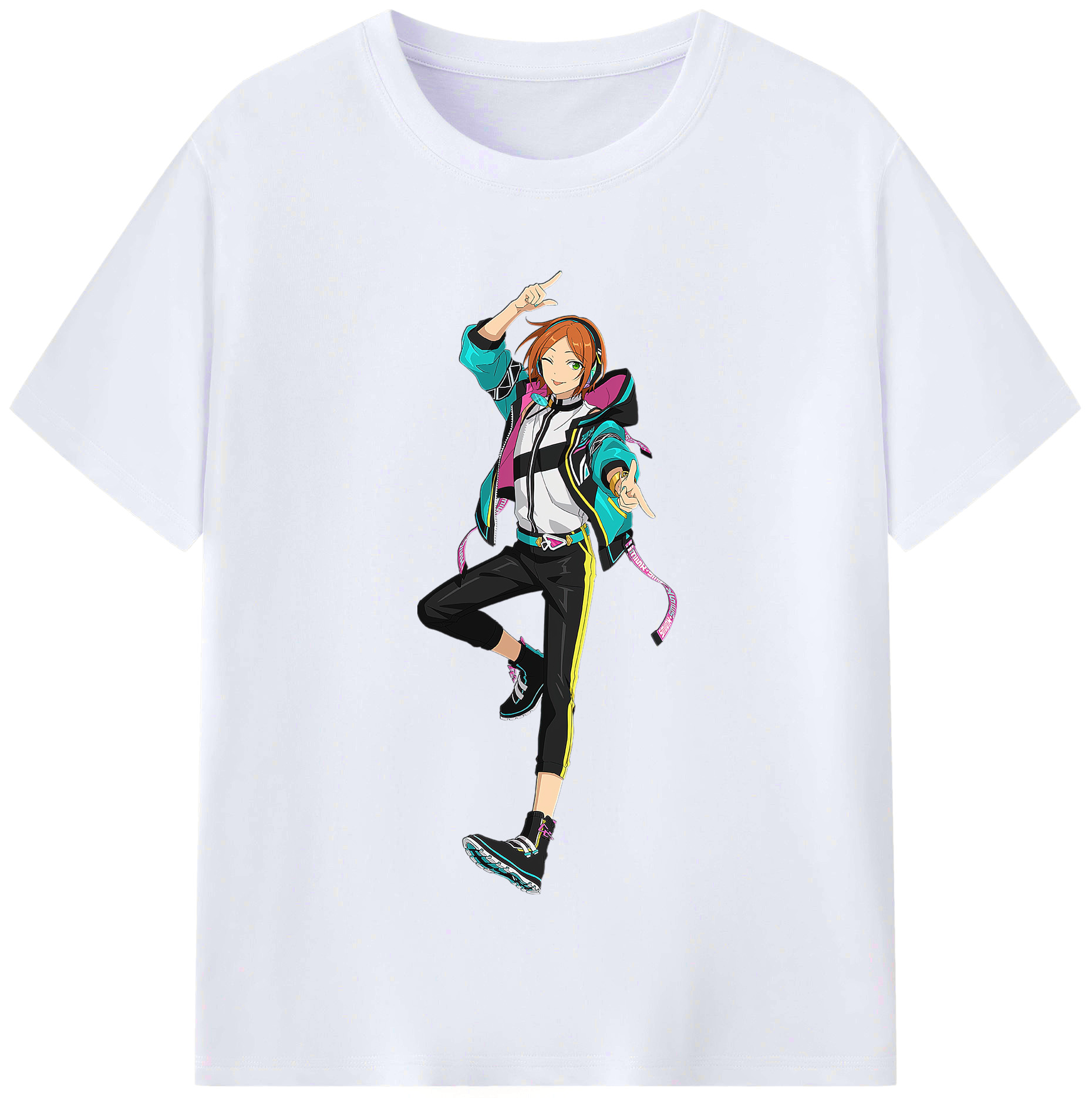 （画像用） あんさんぶるスターズ! Ensemble Stars レディースカジュアルプリントTシャツ（綿100％）