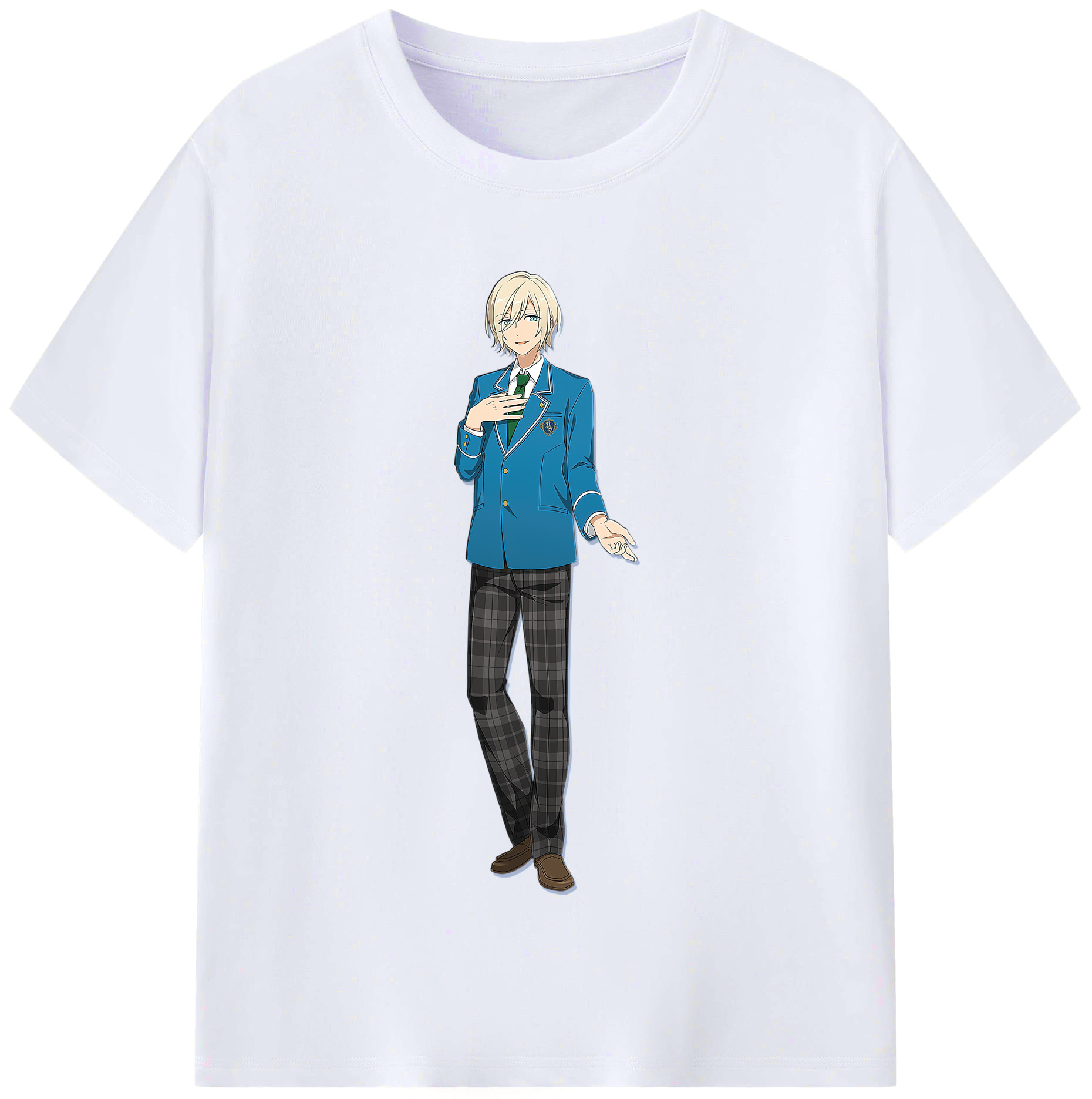 （画像用） あんさんぶるスターズ! Ensemble Stars レディースカジュアルプリントTシャツ（綿100％）