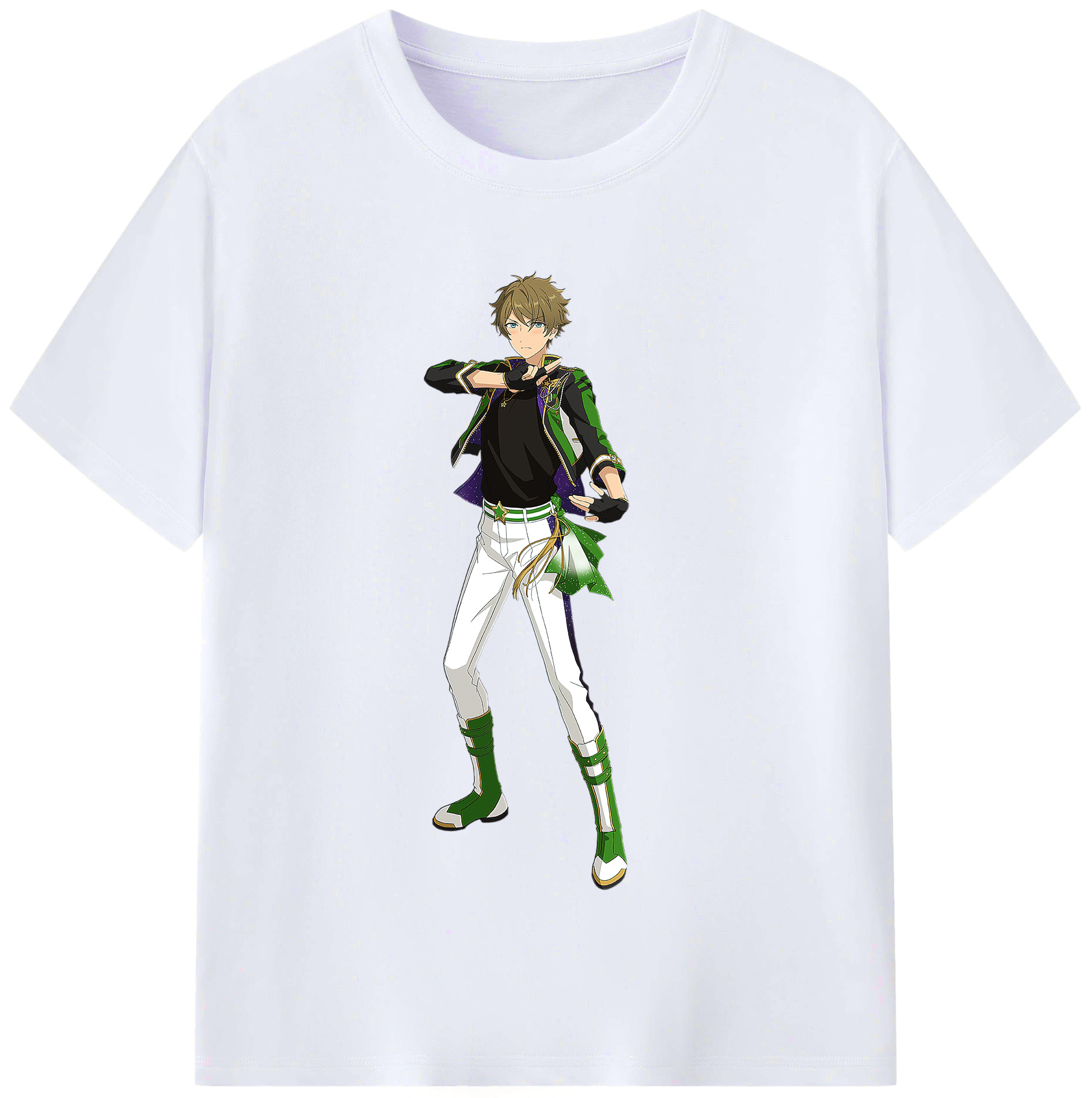 （画像用） あんさんぶるスターズ! Ensemble Stars レディースカジュアルプリントTシャツ（綿100％）