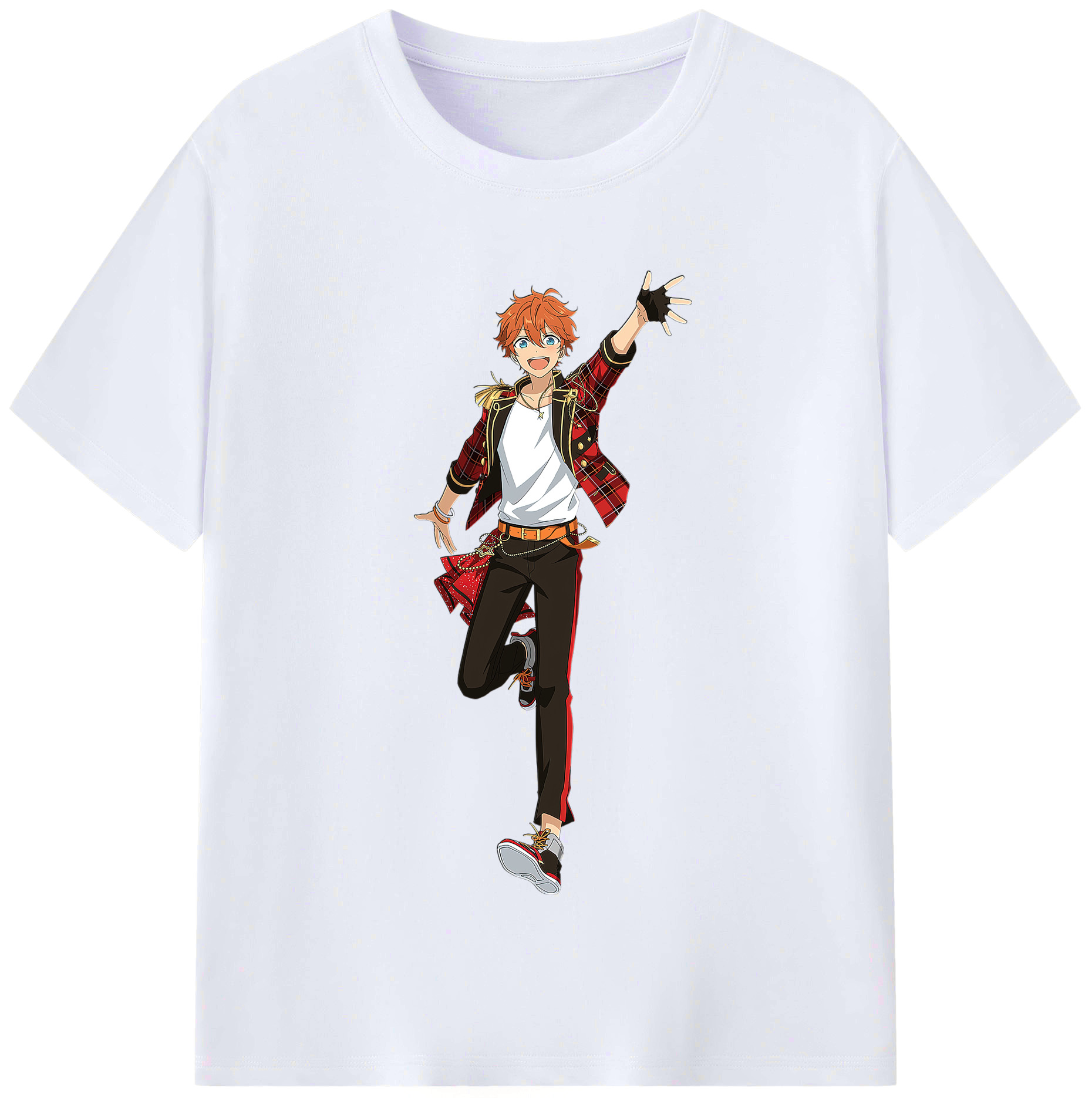 （画像用） あんさんぶるスターズ! Ensemble Stars レディースカジュアルプリントTシャツ（綿100％）