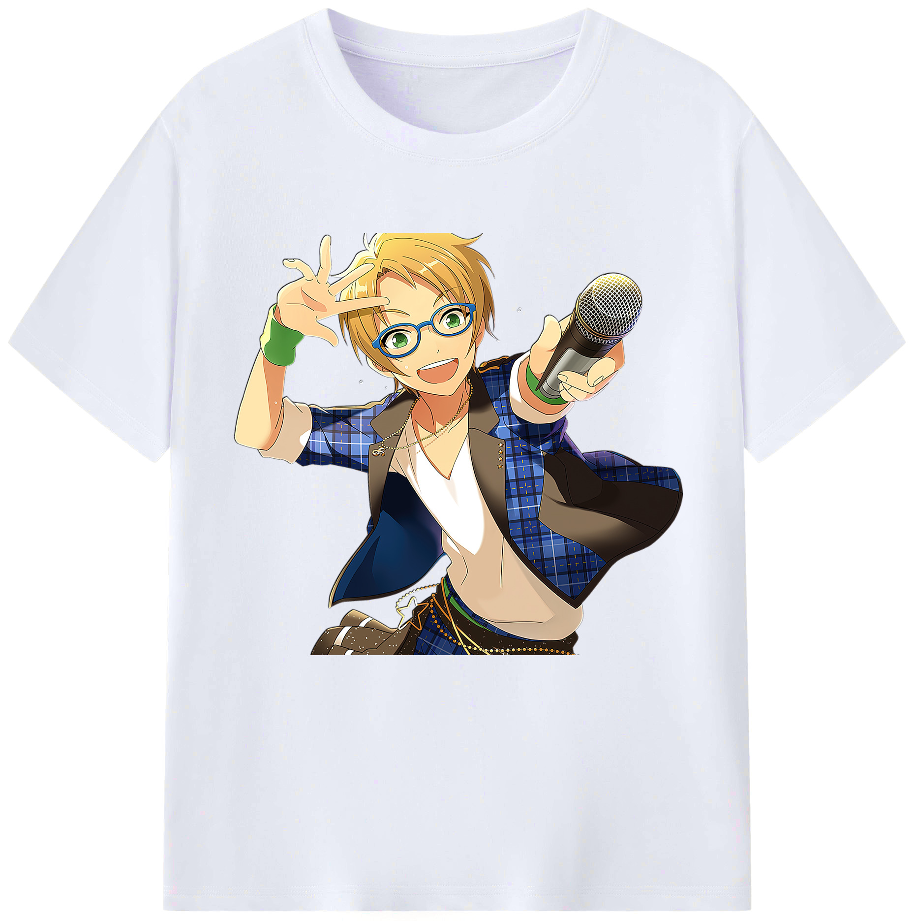 （画像用） あんさんぶるスターズ! Ensemble Stars レディースカジュアルプリントTシャツ（綿100％）