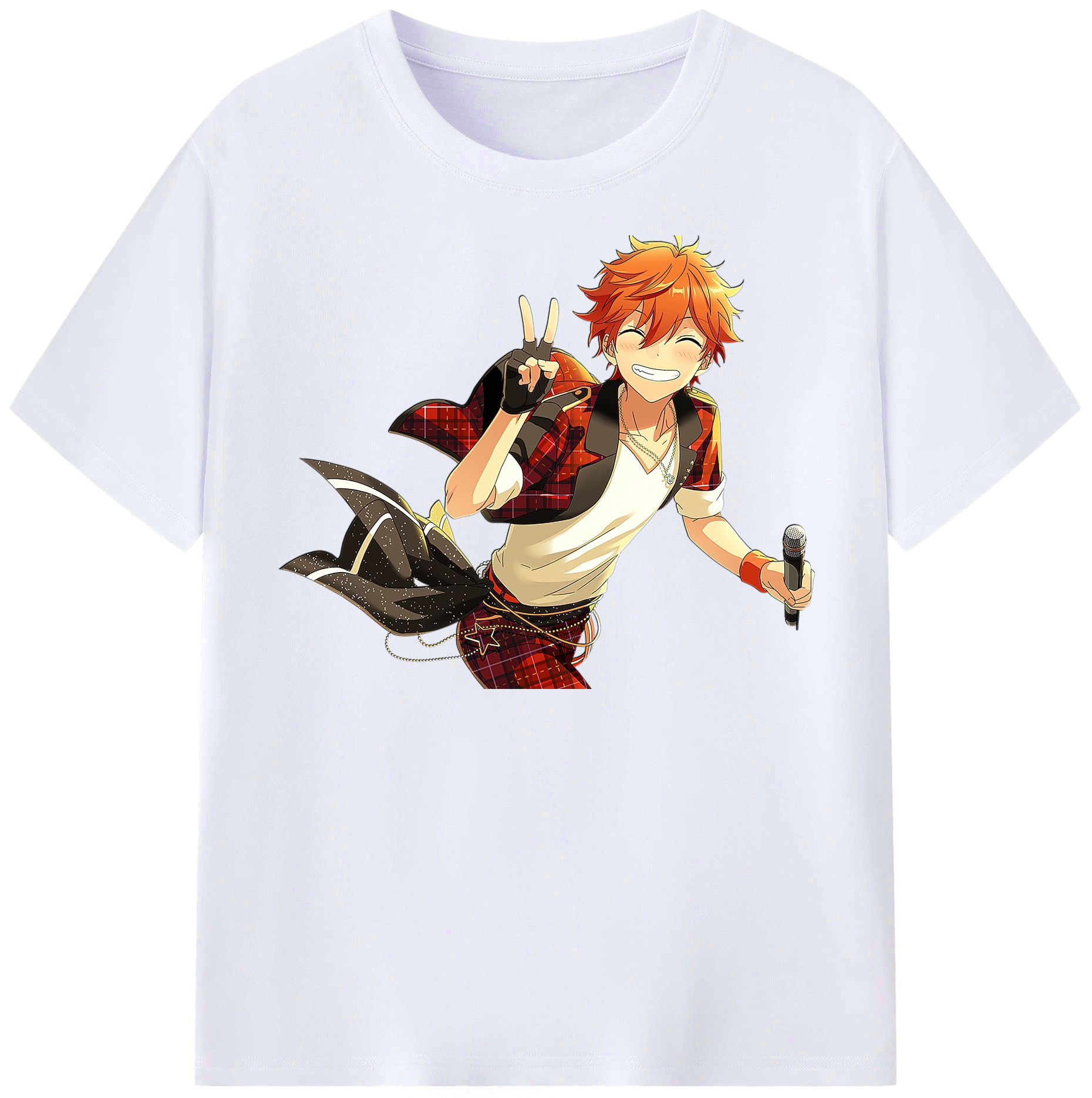 （画像用） あんさんぶるスターズ! Ensemble Stars レディースカジュアルプリントTシャツ（綿100％）