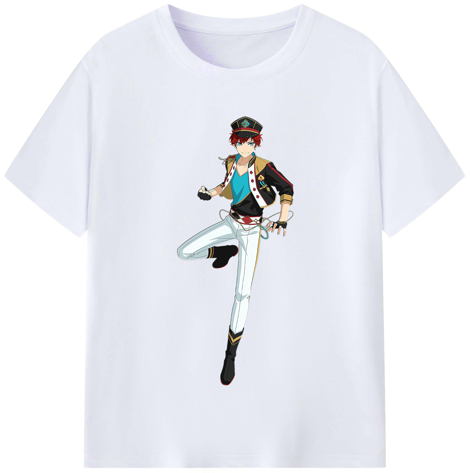 （画像用） あんさんぶるスターズ! Ensemble Stars レディースカジュアルプリントTシャツ（綿100％）