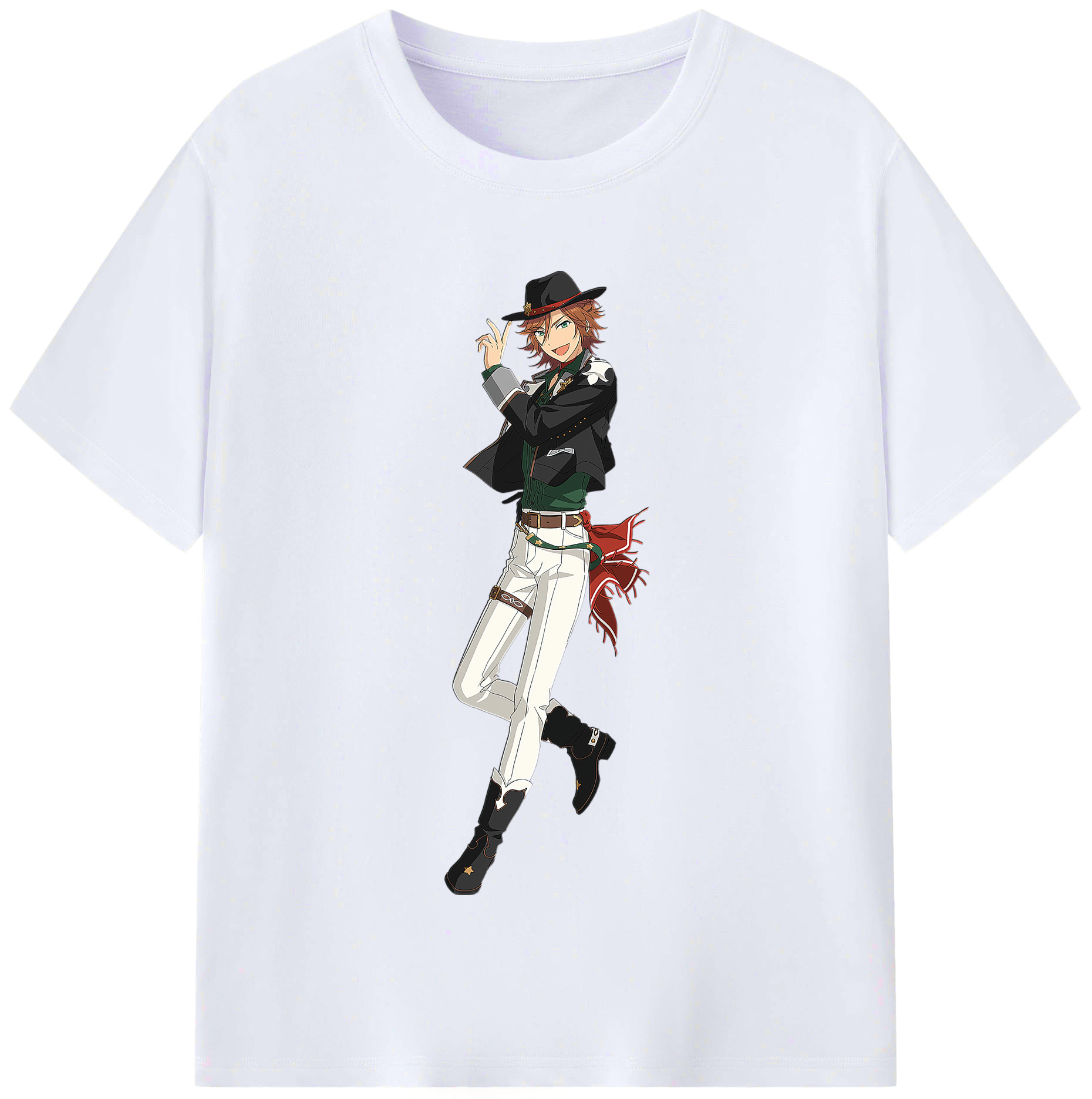（画像用） あんさんぶるスターズ! Ensemble Stars レディースカジュアルプリントTシャツ（綿100％）