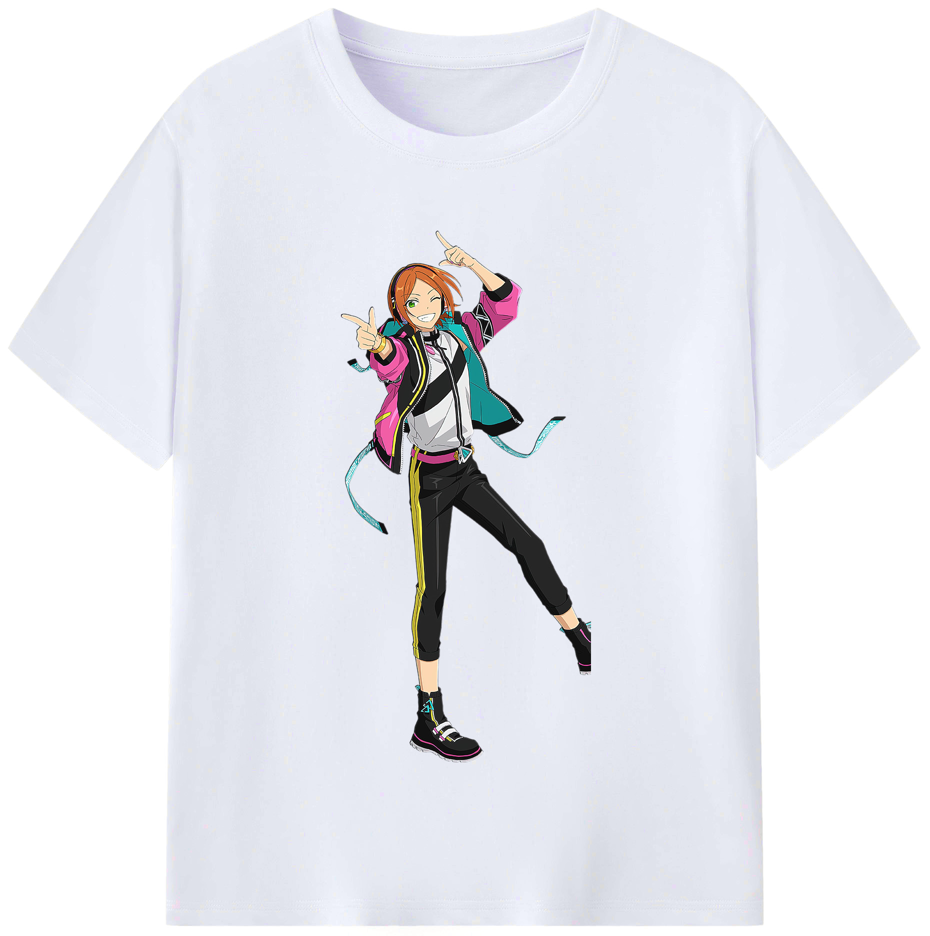 （画像用） あんさんぶるスターズ! Ensemble Stars レディースカジュアルプリントTシャツ（綿100％）