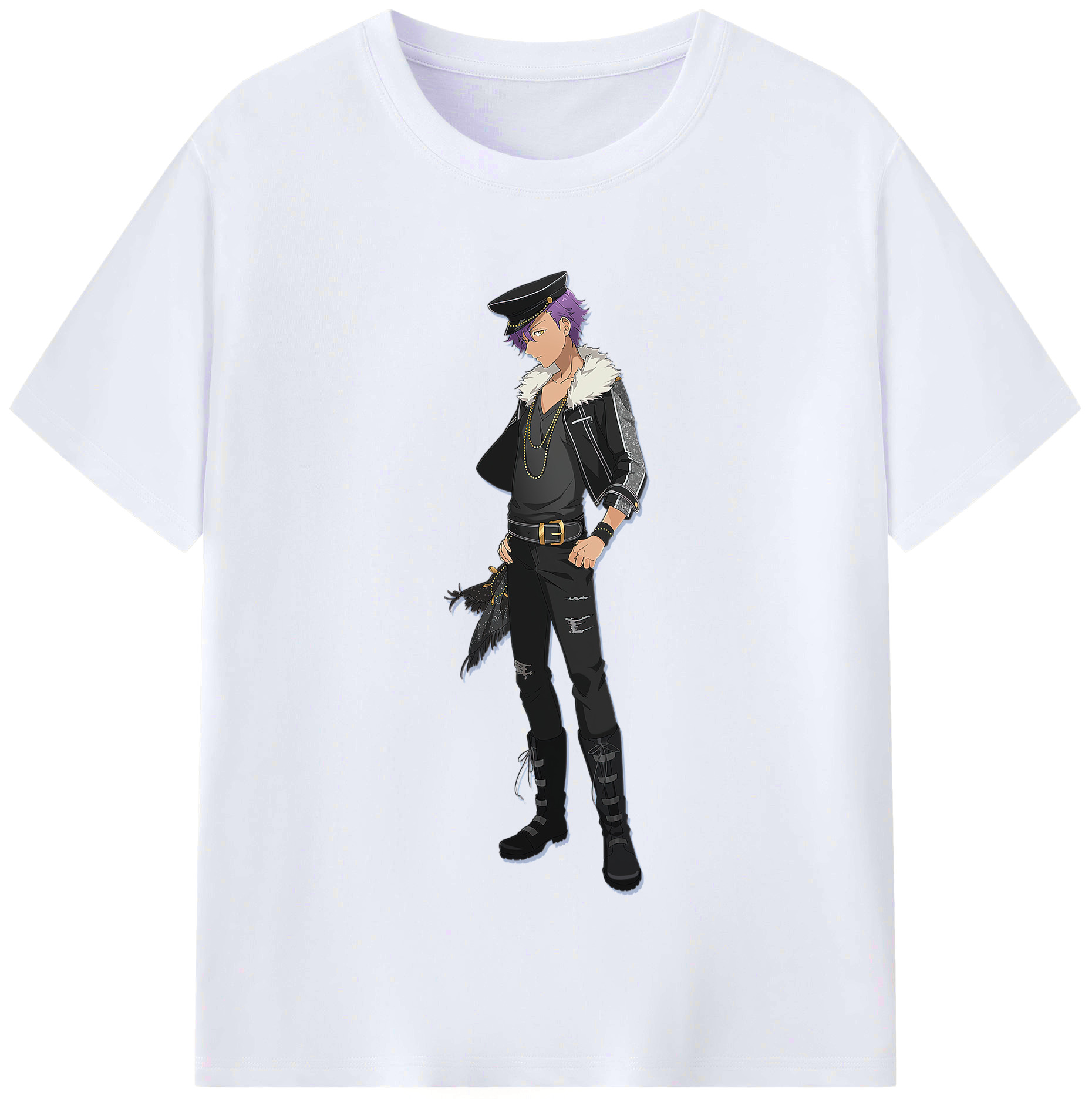 （画像用） あんさんぶるスターズ! Ensemble Stars レディースカジュアルプリントTシャツ（綿100％）
