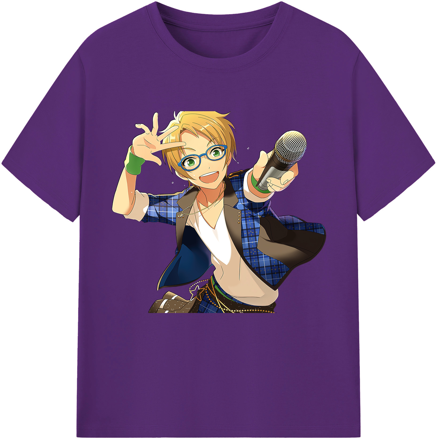 （画像用） あんさんぶるスターズ! Ensemble Stars 綿100％半袖Tシャツ（フロントプリント）