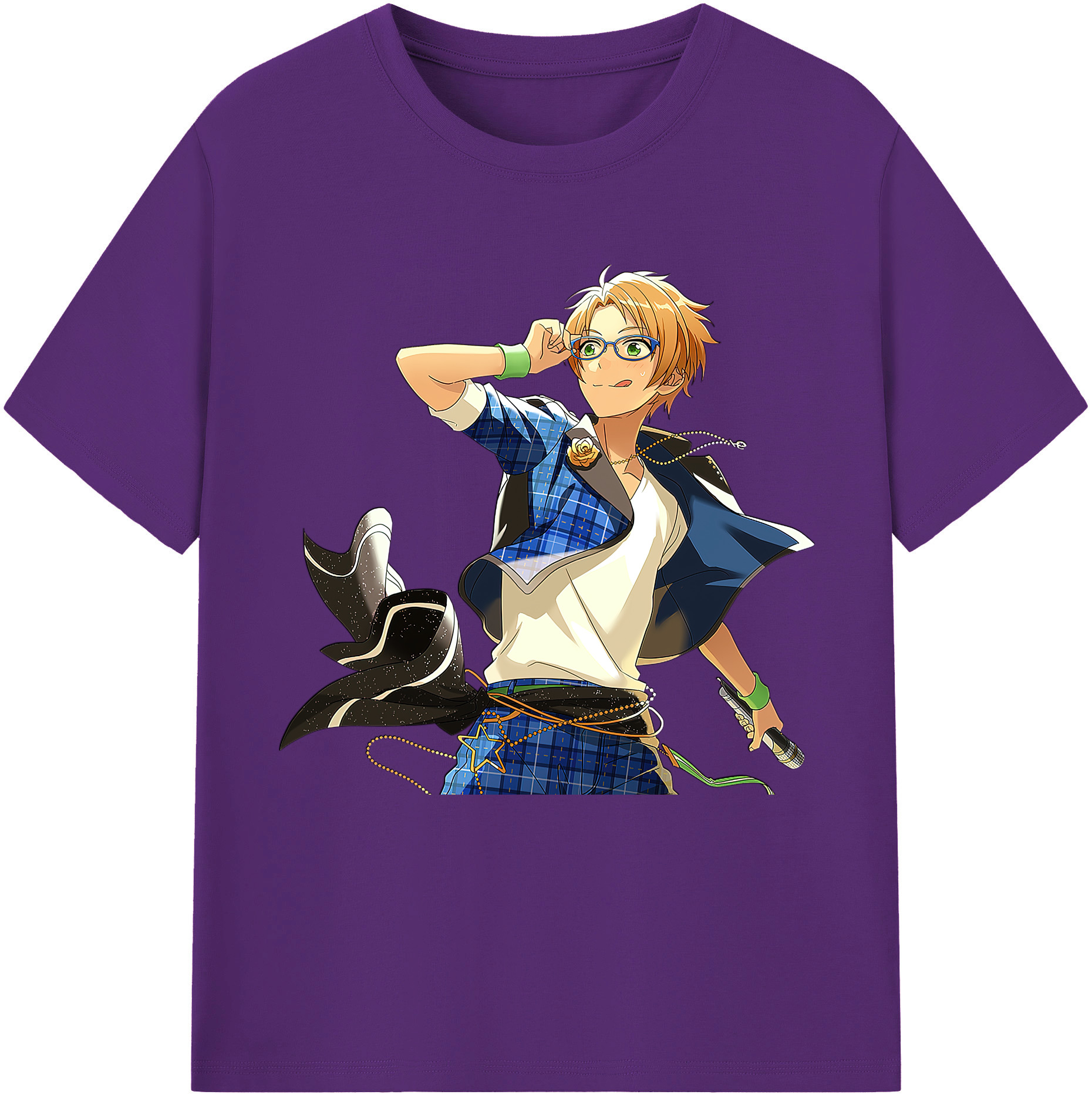 （画像用） あんさんぶるスターズ! Ensemble Stars 綿100％半袖Tシャツ（フロントプリント）