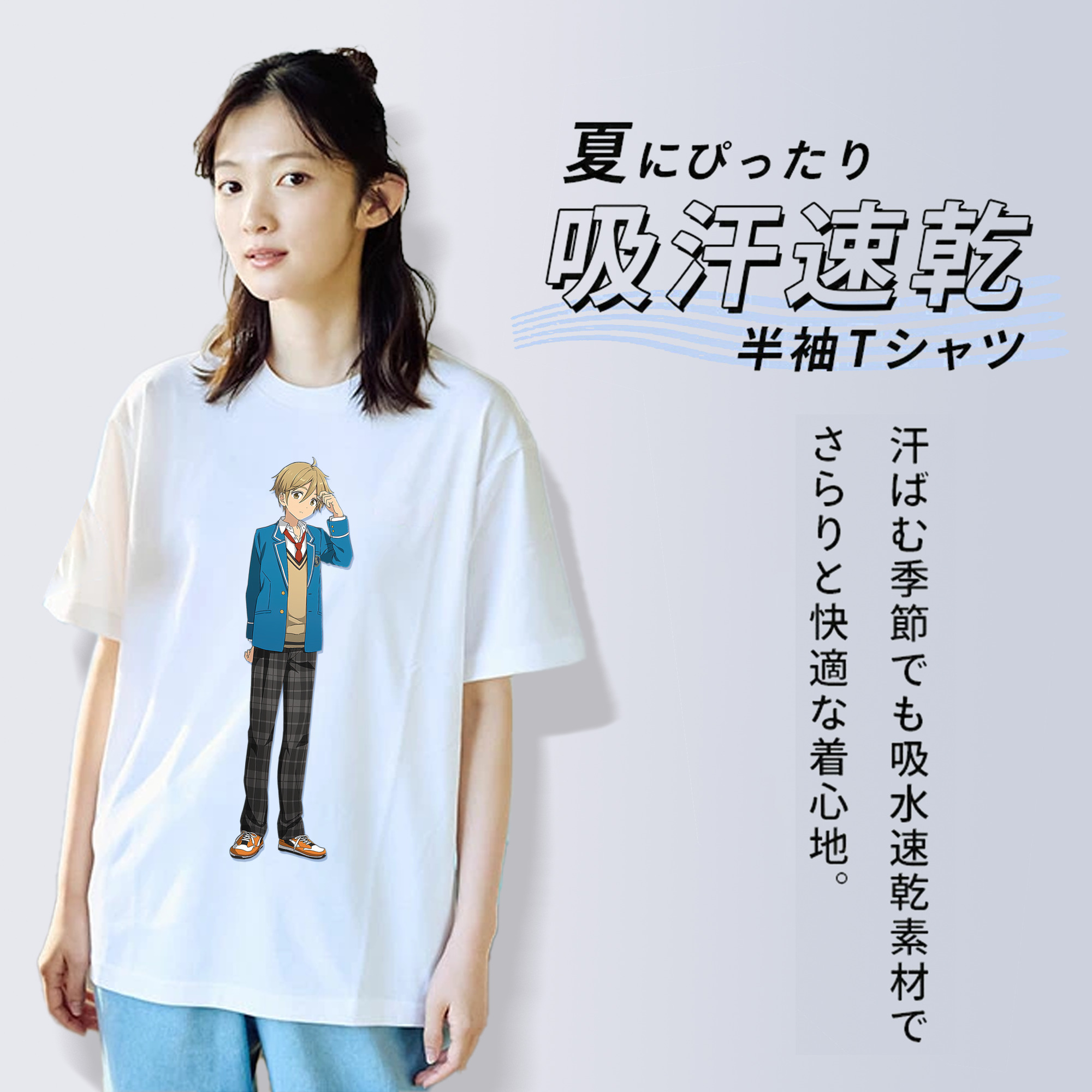 あんさんぶるスターズ! Ensemble Stars 綿100％半袖Tシャツ（フロントプリント）