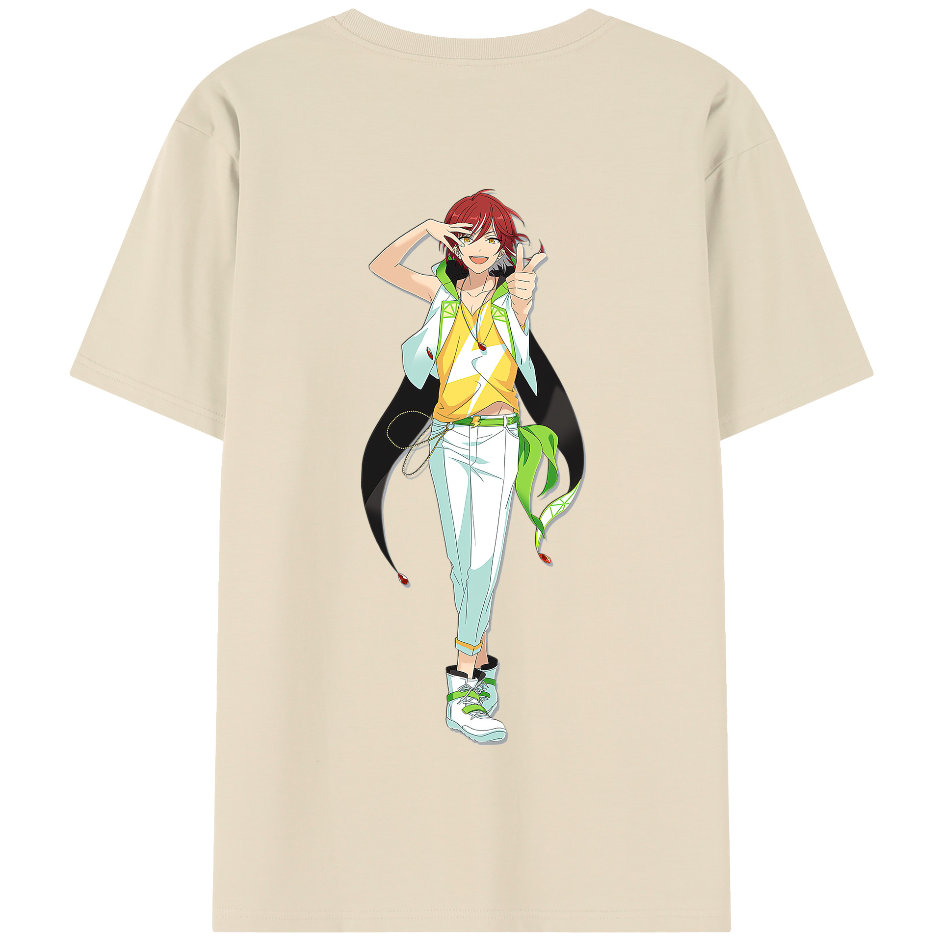 （画像用） あんさんぶるスターズ! Ensemble Stars 綿100％半袖Tシャツ（背面プリント）