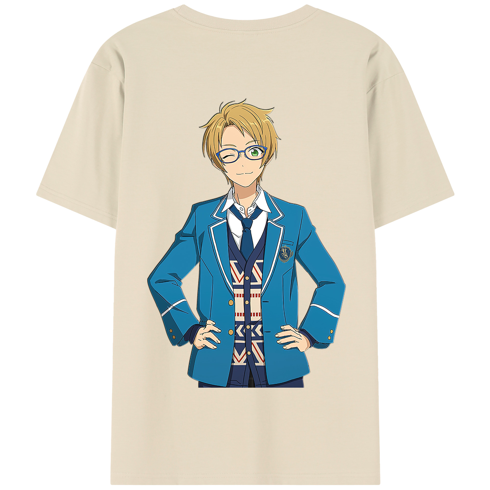 （画像用） あんさんぶるスターズ! Ensemble Stars 綿100％半袖Tシャツ（背面プリント）