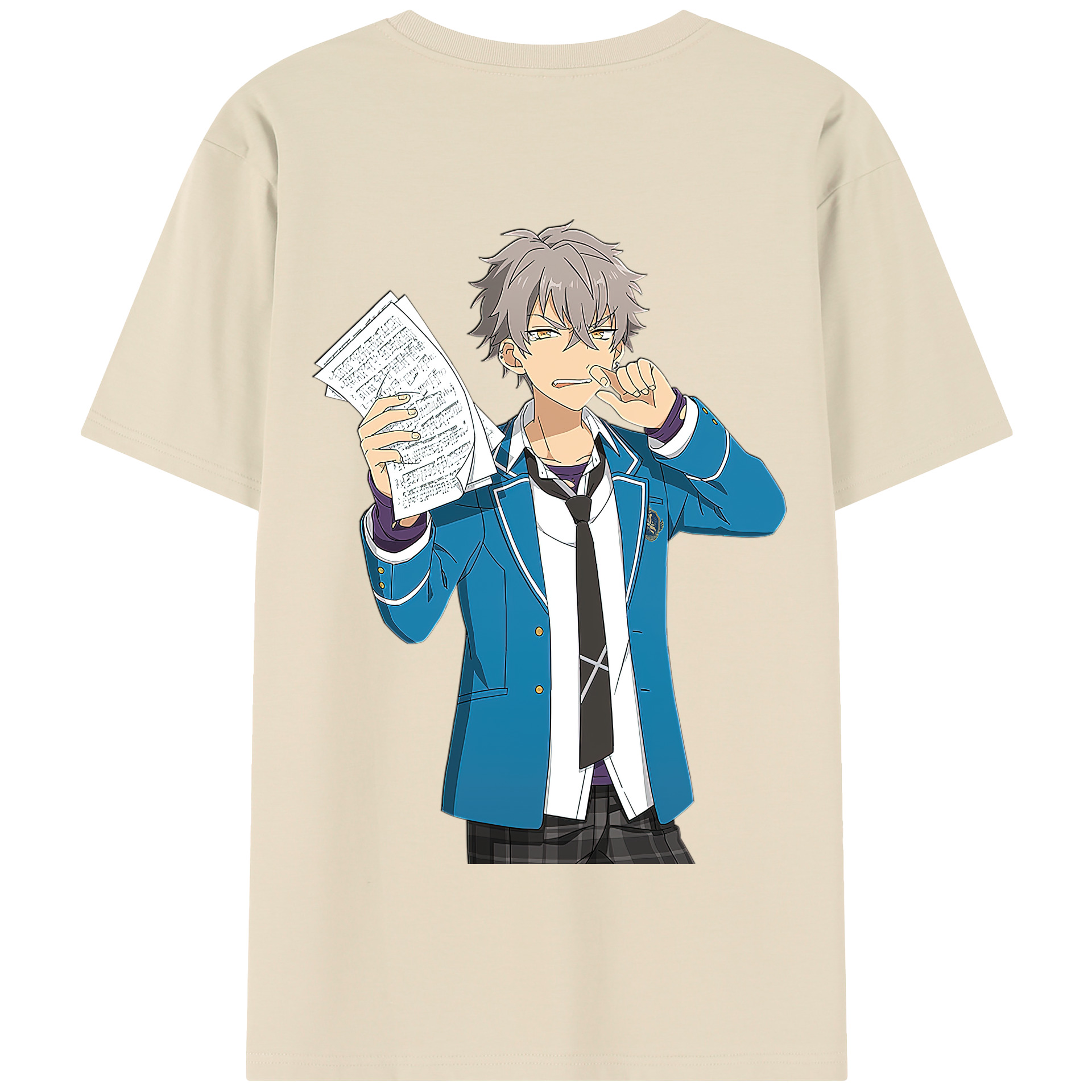 （画像用） あんさんぶるスターズ! Ensemble Stars 綿100％半袖Tシャツ（背面プリント）