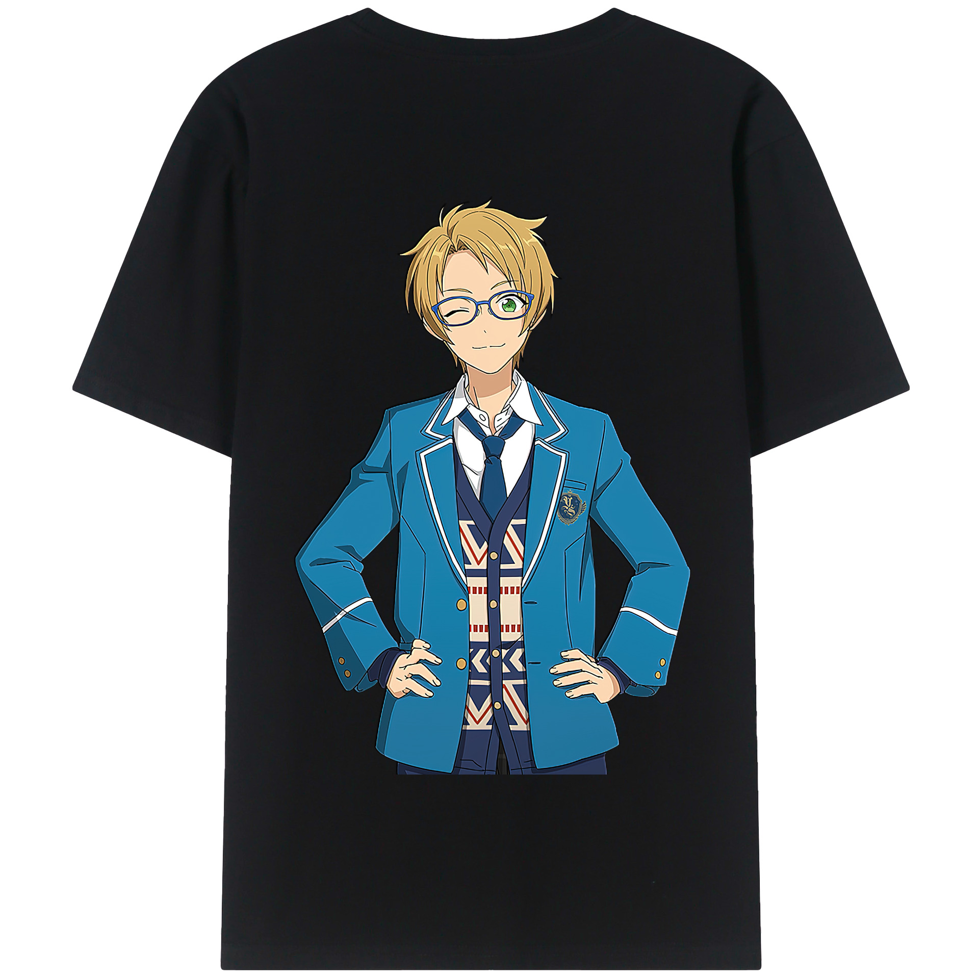 （画像用） あんさんぶるスターズ! Ensemble Stars 綿100％半袖Tシャツ（背面プリント）