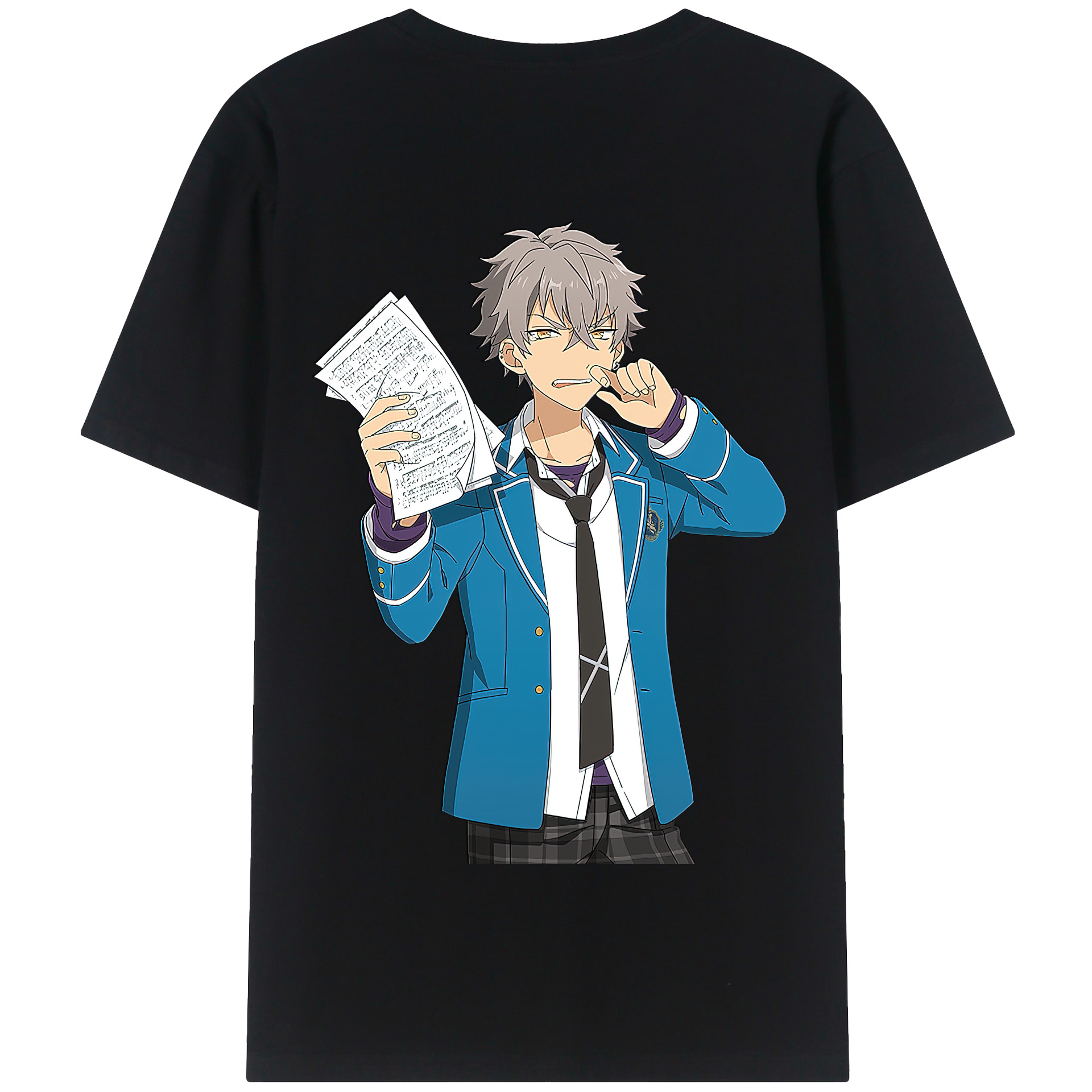 （画像用） あんさんぶるスターズ! Ensemble Stars 綿100％半袖Tシャツ（背面プリント）