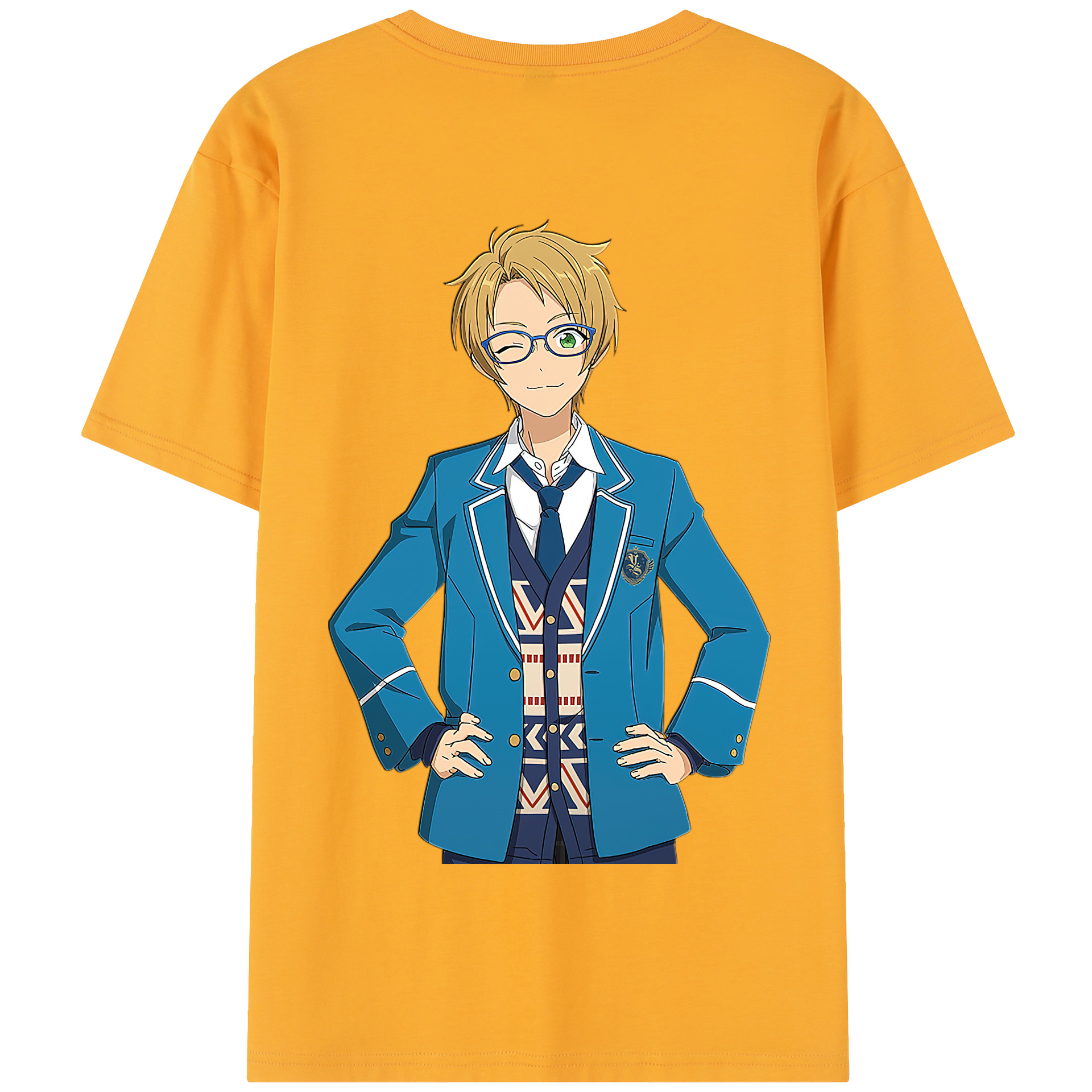 （画像用） あんさんぶるスターズ! Ensemble Stars 綿100％半袖Tシャツ（背面プリント）