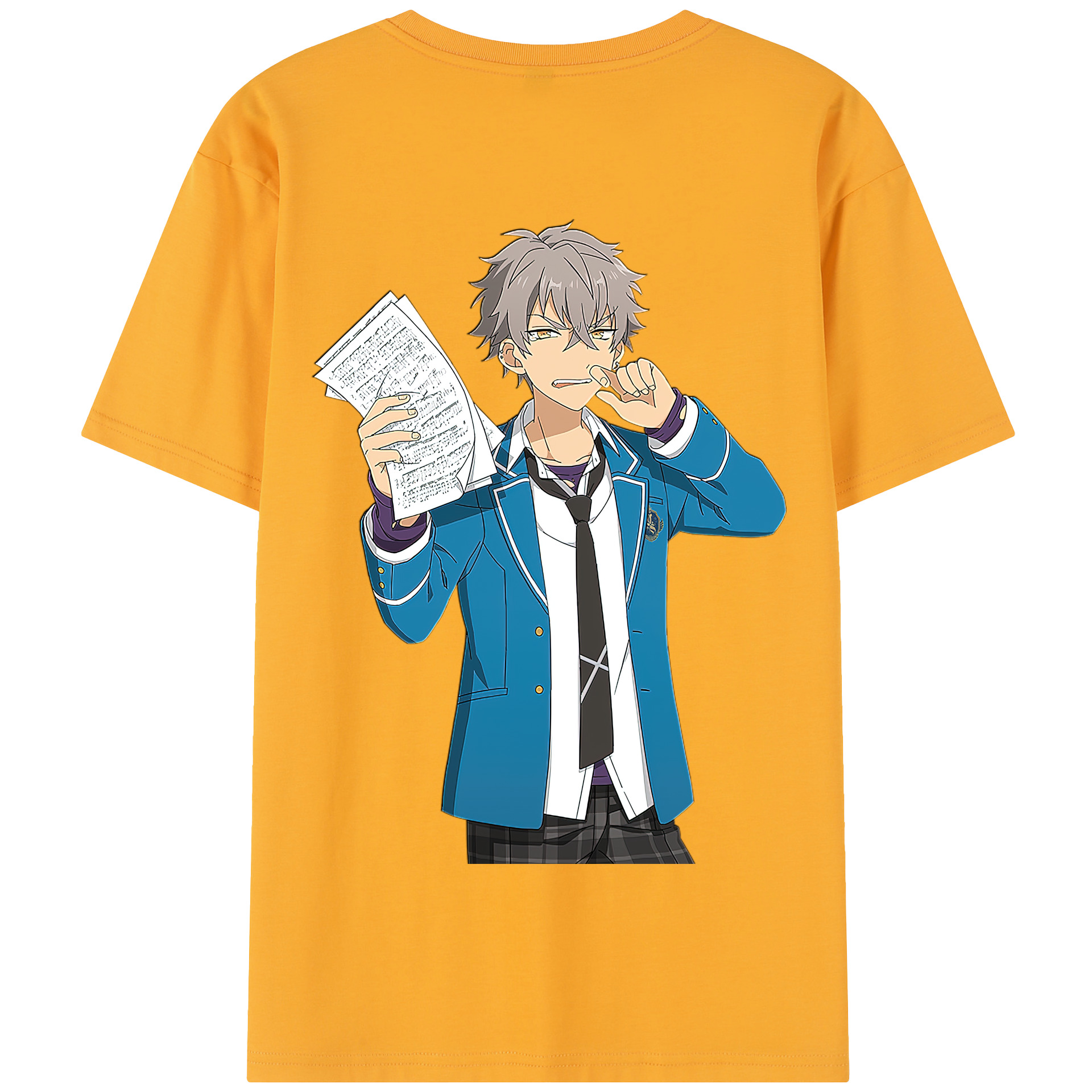 （画像用） あんさんぶるスターズ! Ensemble Stars 綿100％半袖Tシャツ（背面プリント）