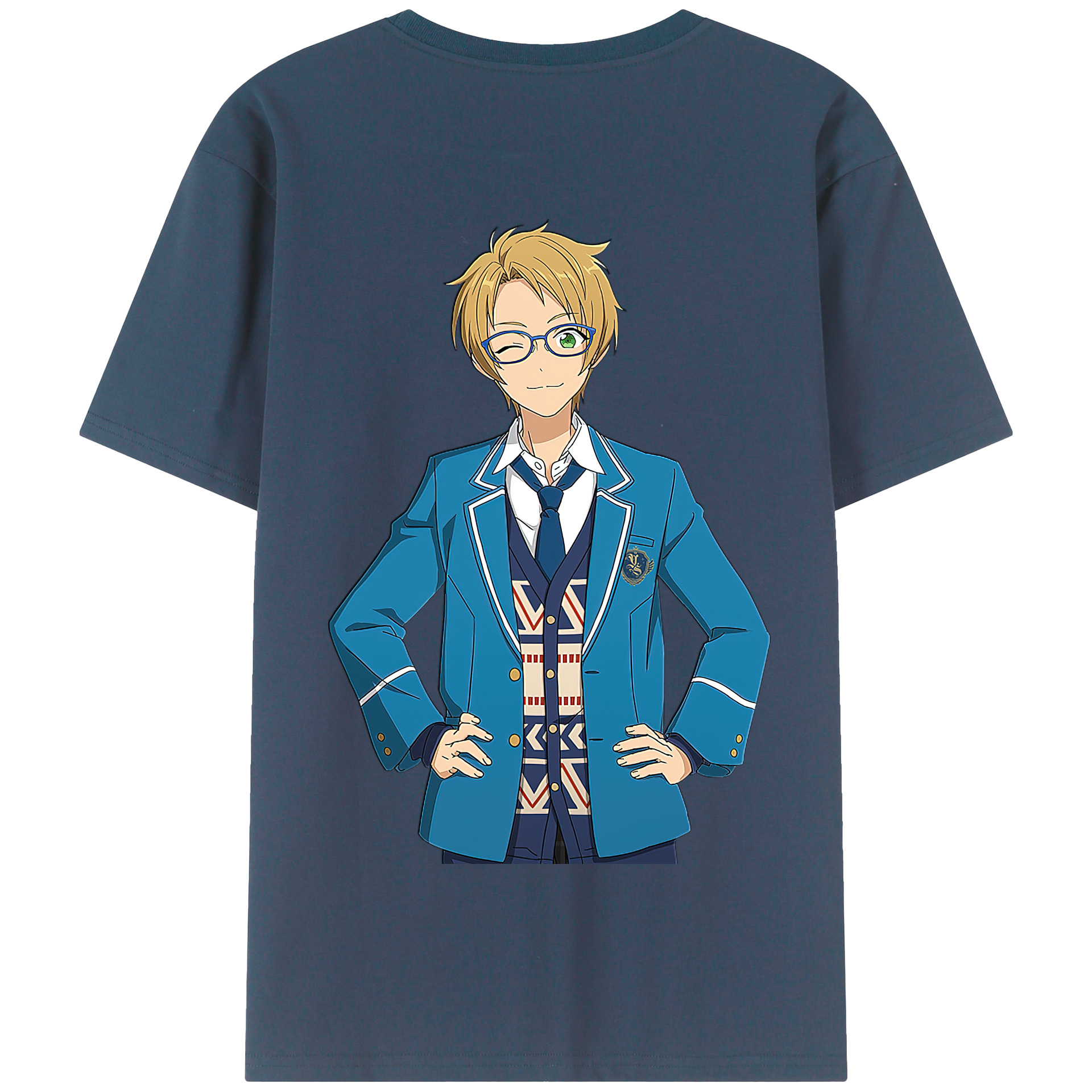 （画像用） あんさんぶるスターズ! Ensemble Stars 綿100％半袖Tシャツ（背面プリント）