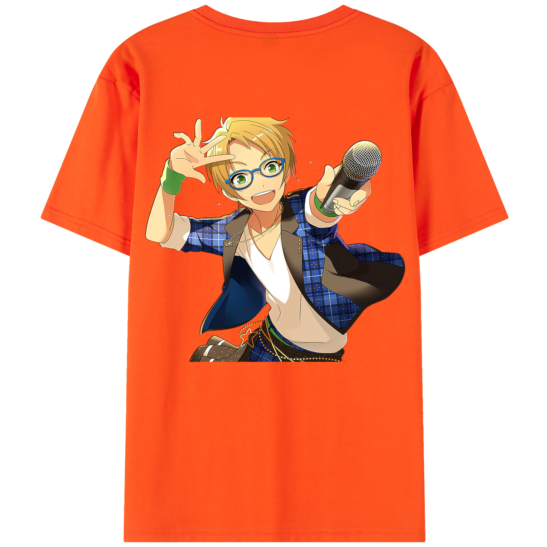 （画像用） あんさんぶるスターズ! Ensemble Stars 綿100％半袖Tシャツ（背面プリント）