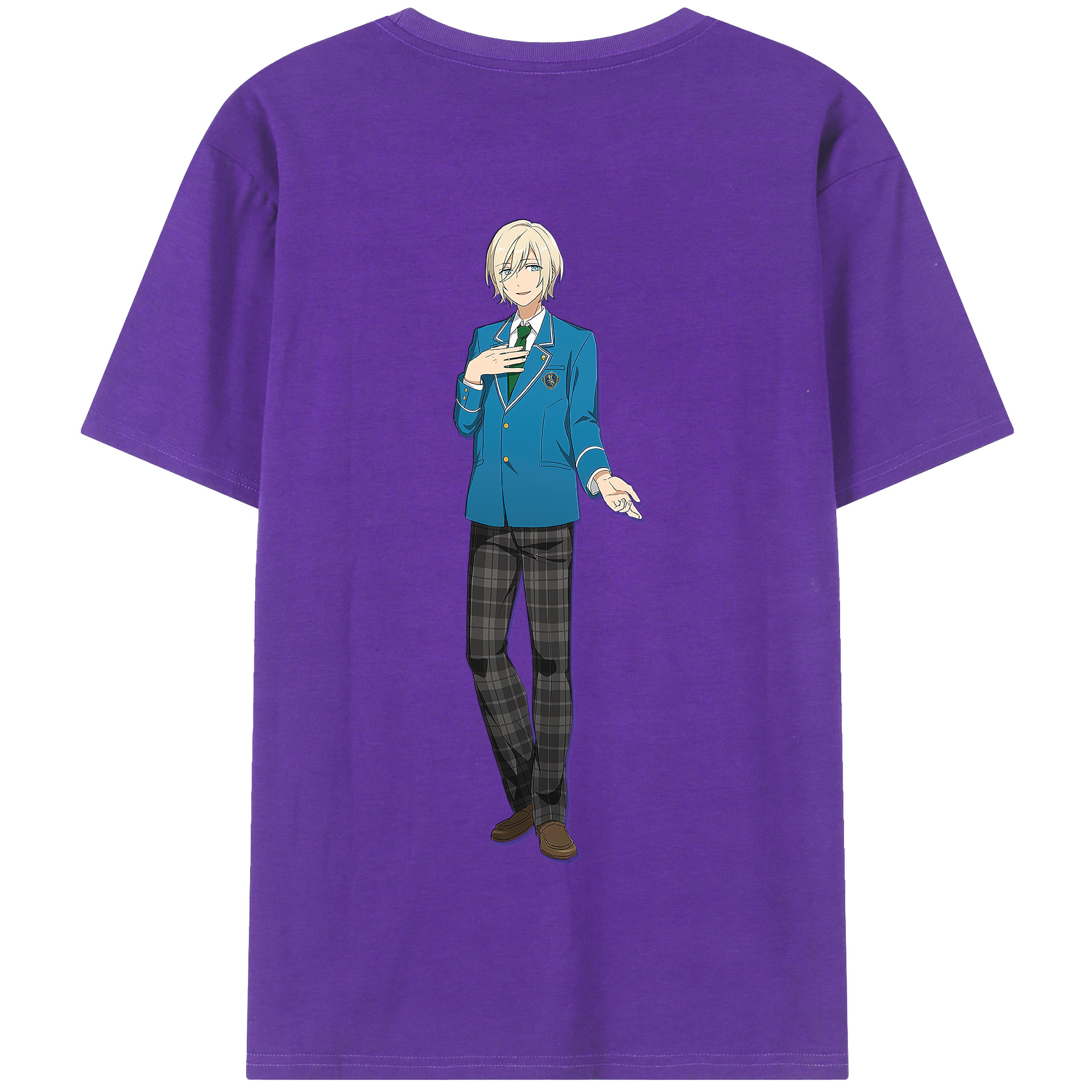 （画像用） あんさんぶるスターズ! Ensemble Stars 綿100％半袖Tシャツ（背面プリント）