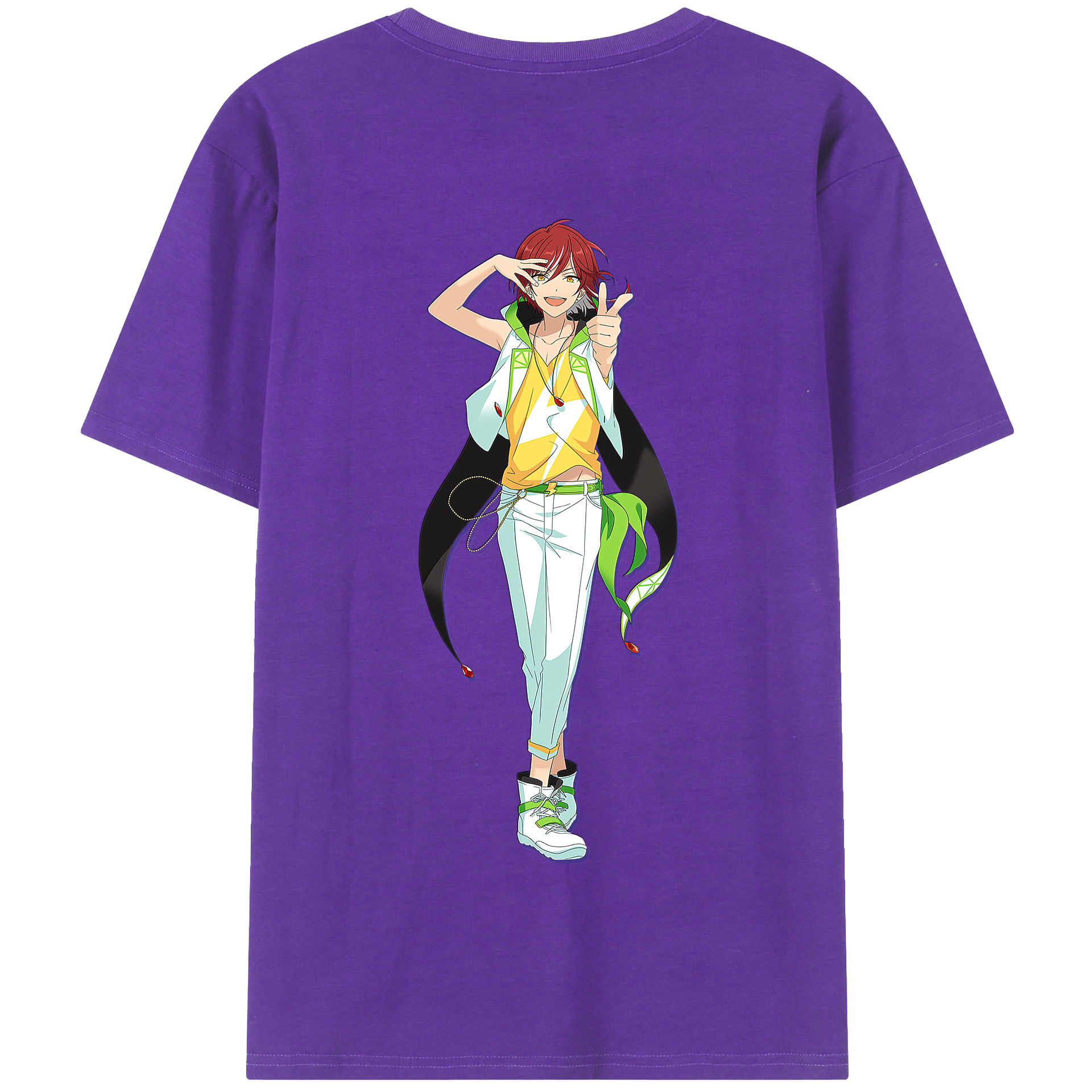 （画像用） あんさんぶるスターズ! Ensemble Stars 綿100％半袖Tシャツ（背面プリント）
