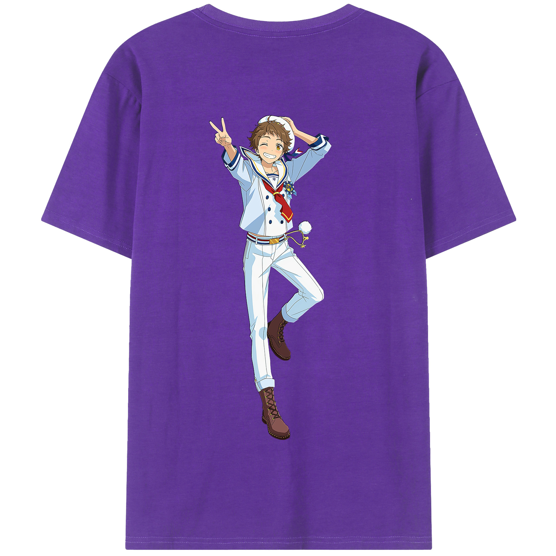 （画像用） あんさんぶるスターズ! Ensemble Stars 綿100％半袖Tシャツ（背面プリント）