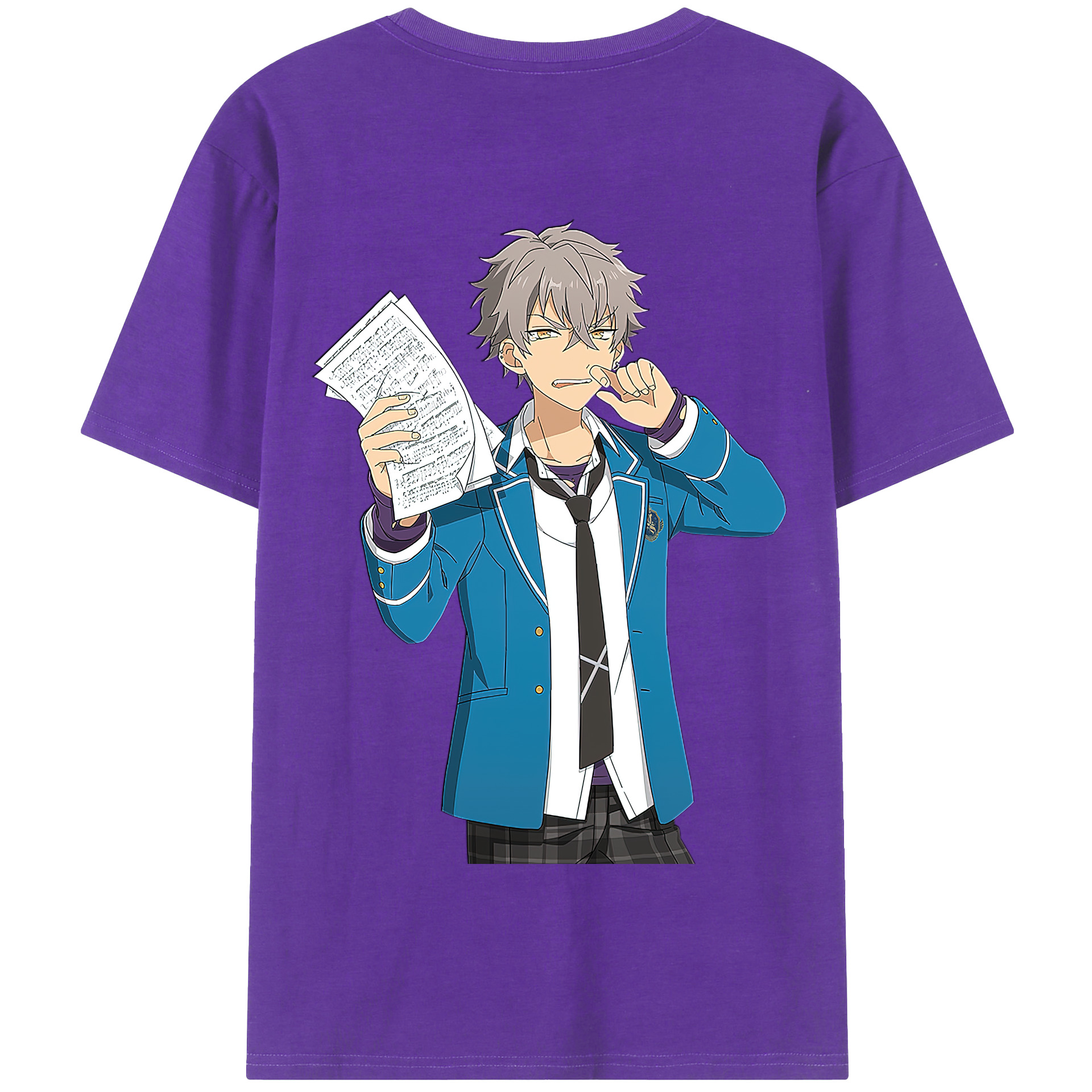 （画像用） あんさんぶるスターズ! Ensemble Stars 綿100％半袖Tシャツ（背面プリント）