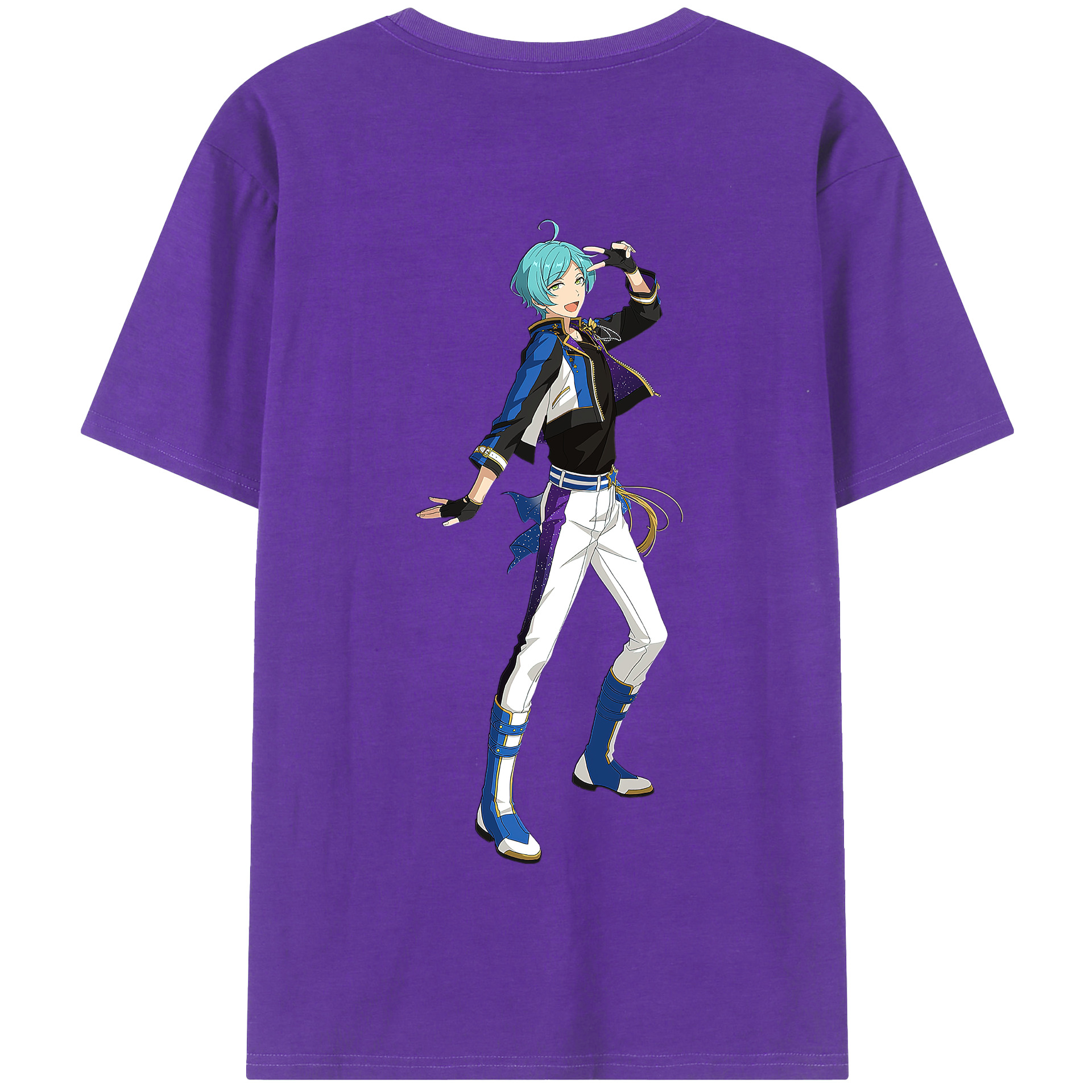（画像用） あんさんぶるスターズ! Ensemble Stars 綿100％半袖Tシャツ（背面プリント）
