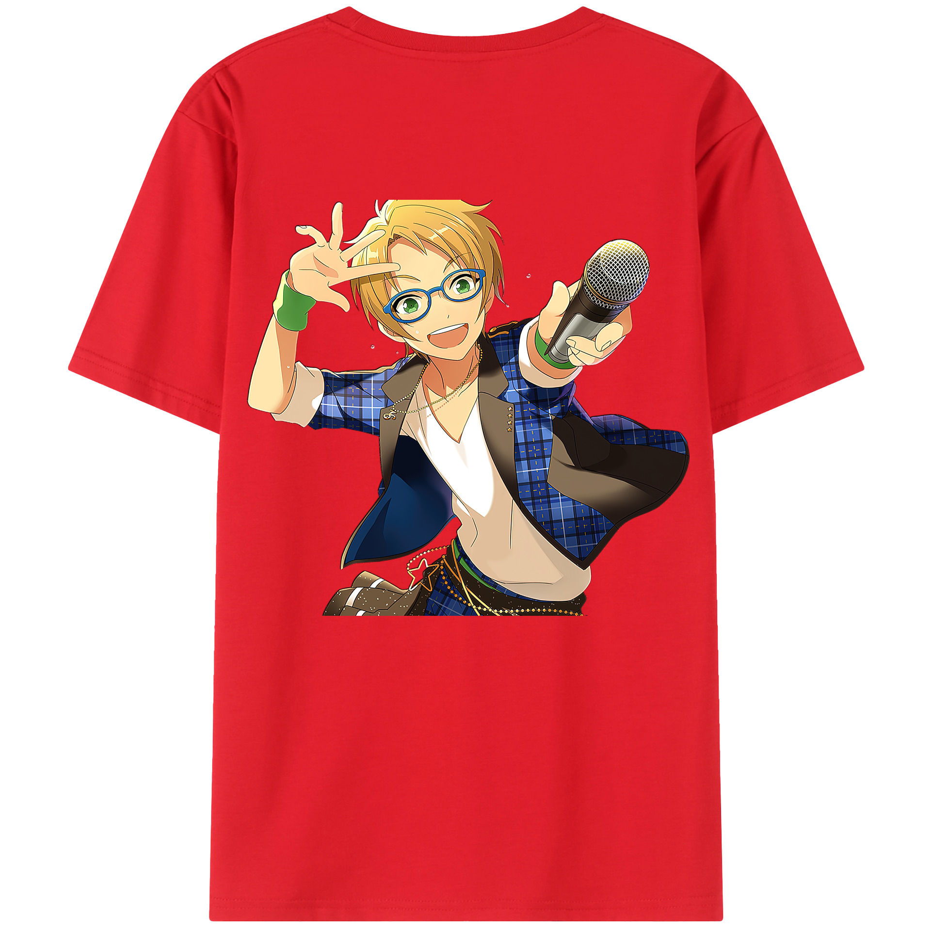 （画像用） あんさんぶるスターズ! Ensemble Stars 綿100％半袖Tシャツ（背面プリント）