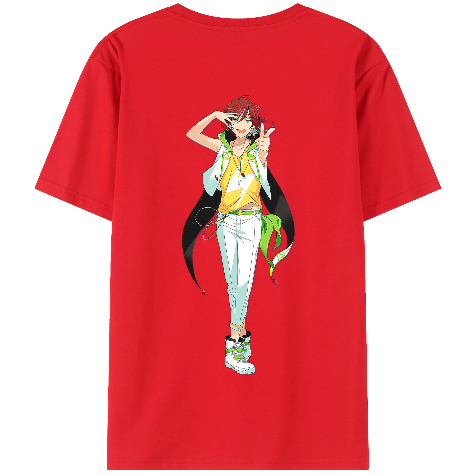 （画像用） あんさんぶるスターズ! Ensemble Stars 綿100％半袖Tシャツ（背面プリント）
