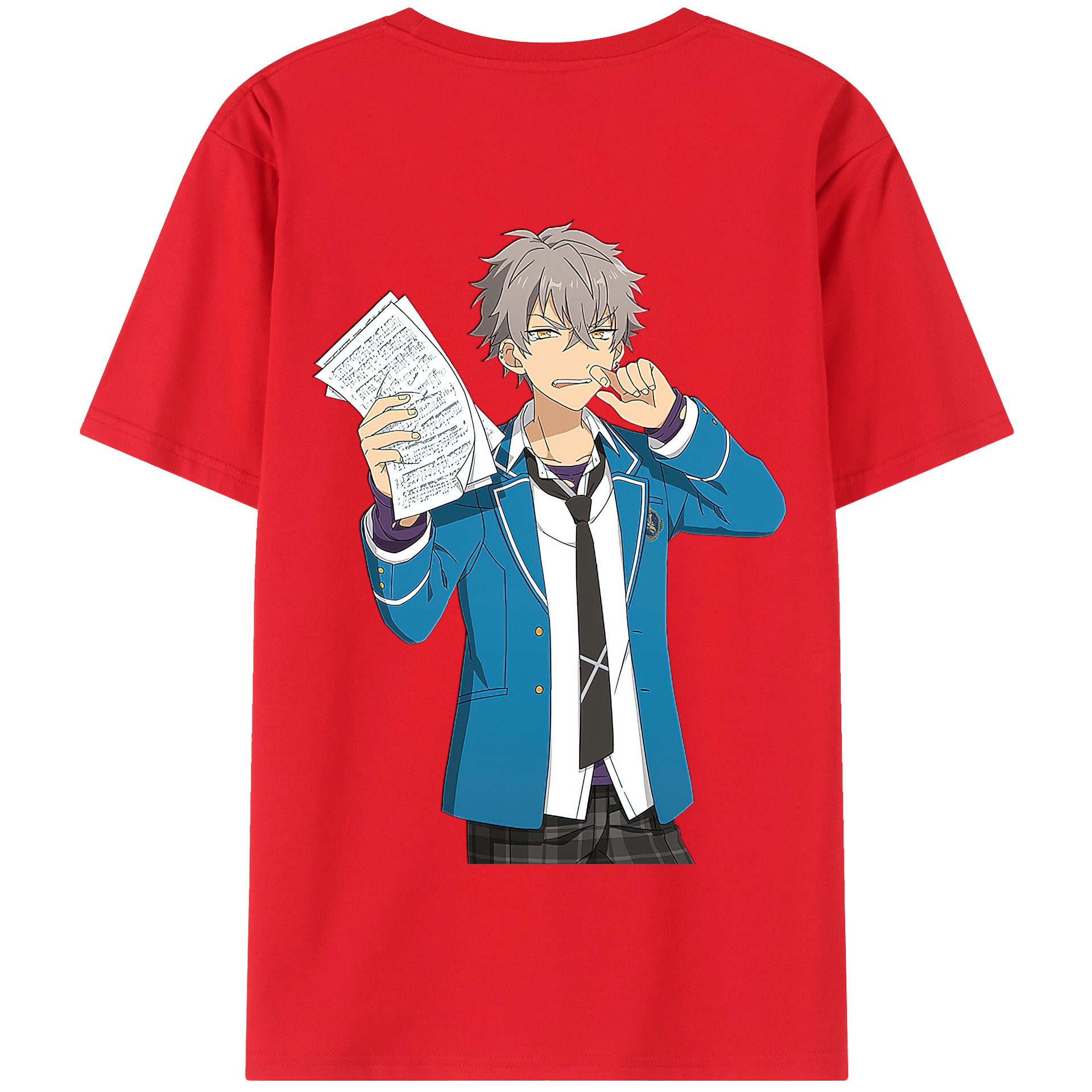 （画像用） あんさんぶるスターズ! Ensemble Stars 綿100％半袖Tシャツ（背面プリント）