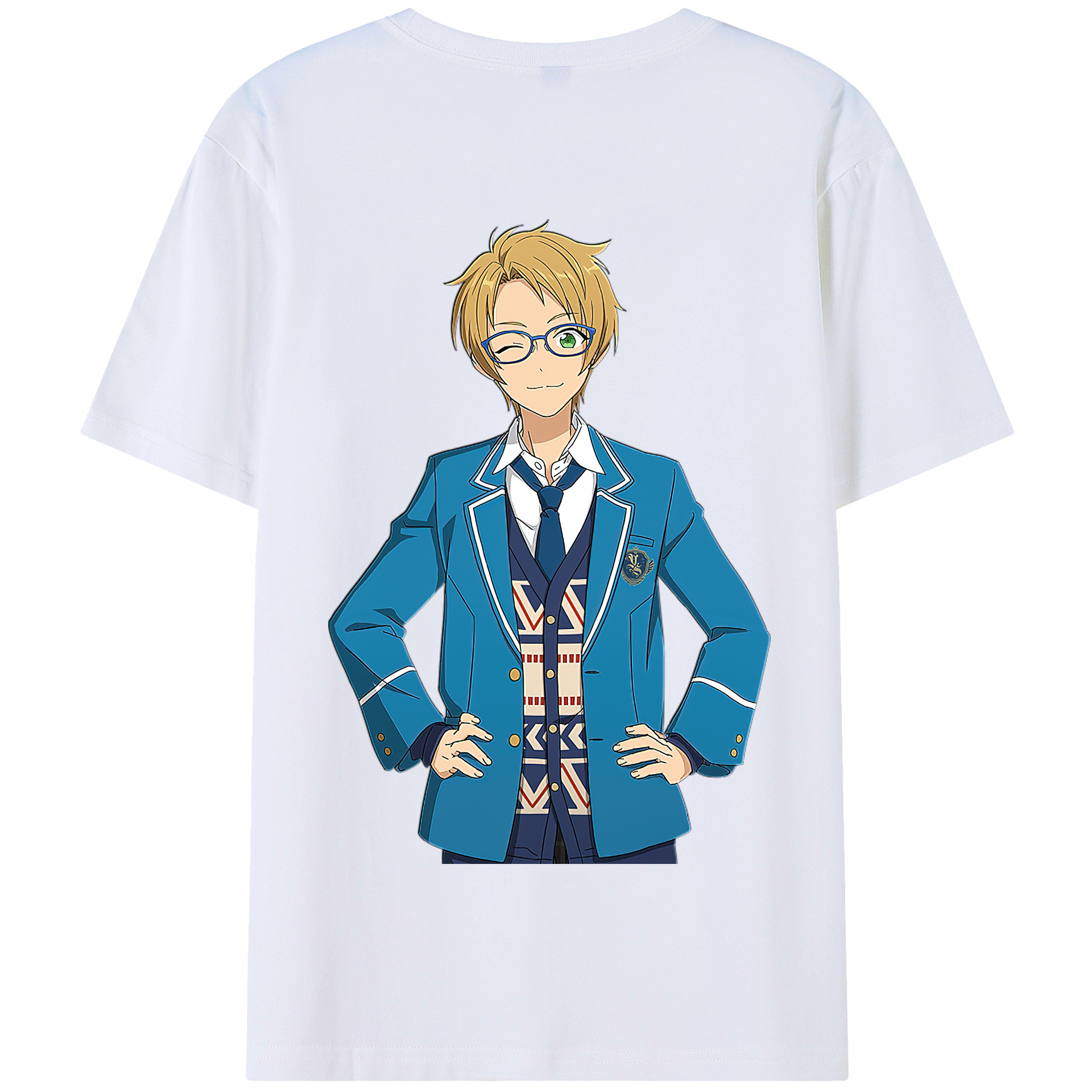 （画像用） あんさんぶるスターズ! Ensemble Stars 綿100％半袖Tシャツ（背面プリント）