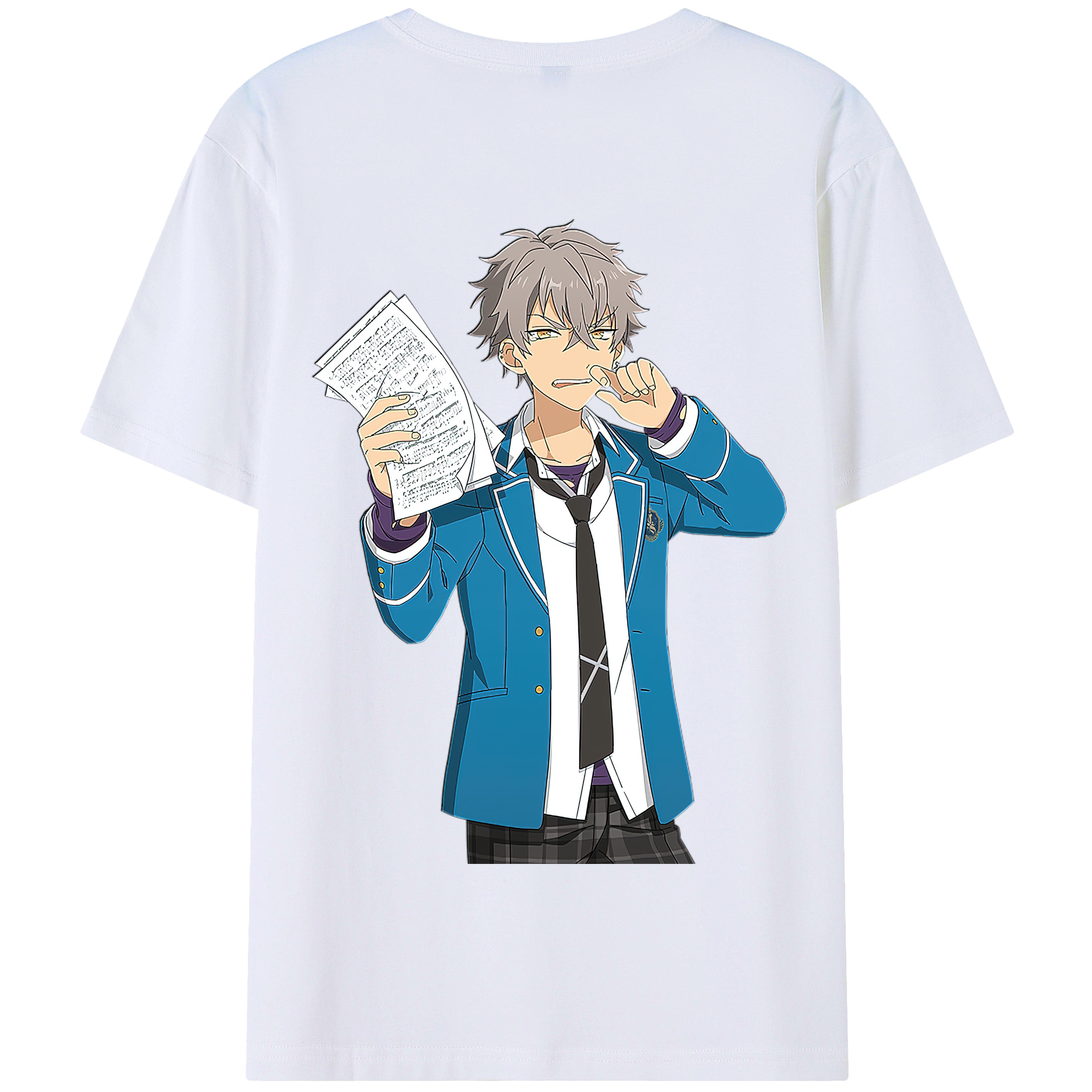 （画像用） あんさんぶるスターズ! Ensemble Stars 綿100％半袖Tシャツ（背面プリント）