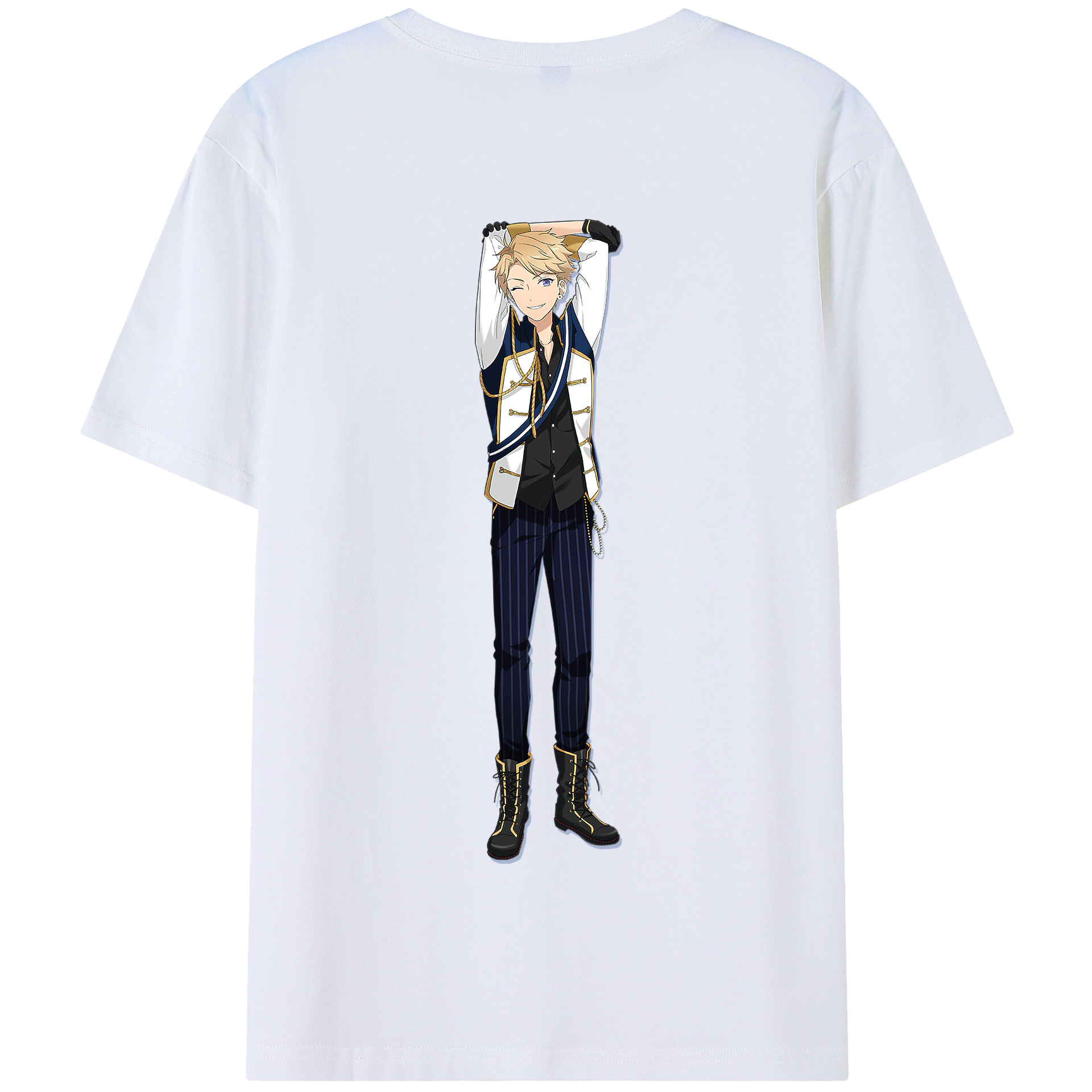 （画像用） あんさんぶるスターズ! Ensemble Stars 綿100％半袖Tシャツ（背面プリント）