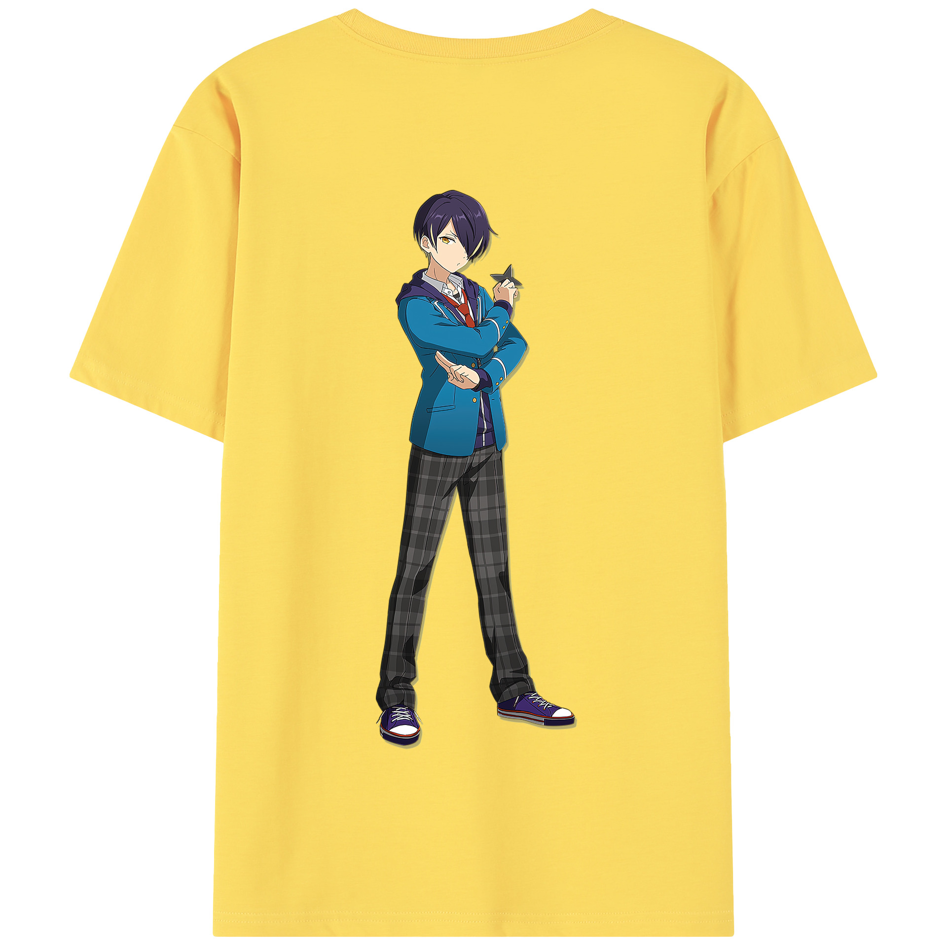 （画像用） あんさんぶるスターズ! Ensemble Stars 綿100％半袖Tシャツ（背面プリント）